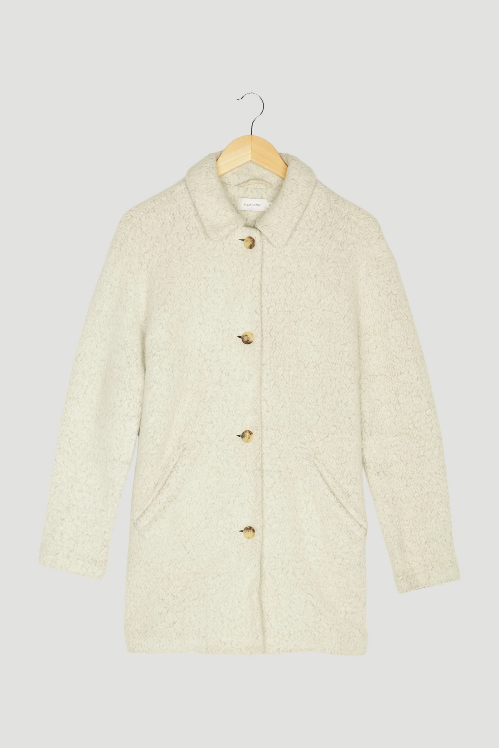 Secondhand Damen Fleece-Jacke aus Bio-Schurwolle mit Bio-Baumwolle