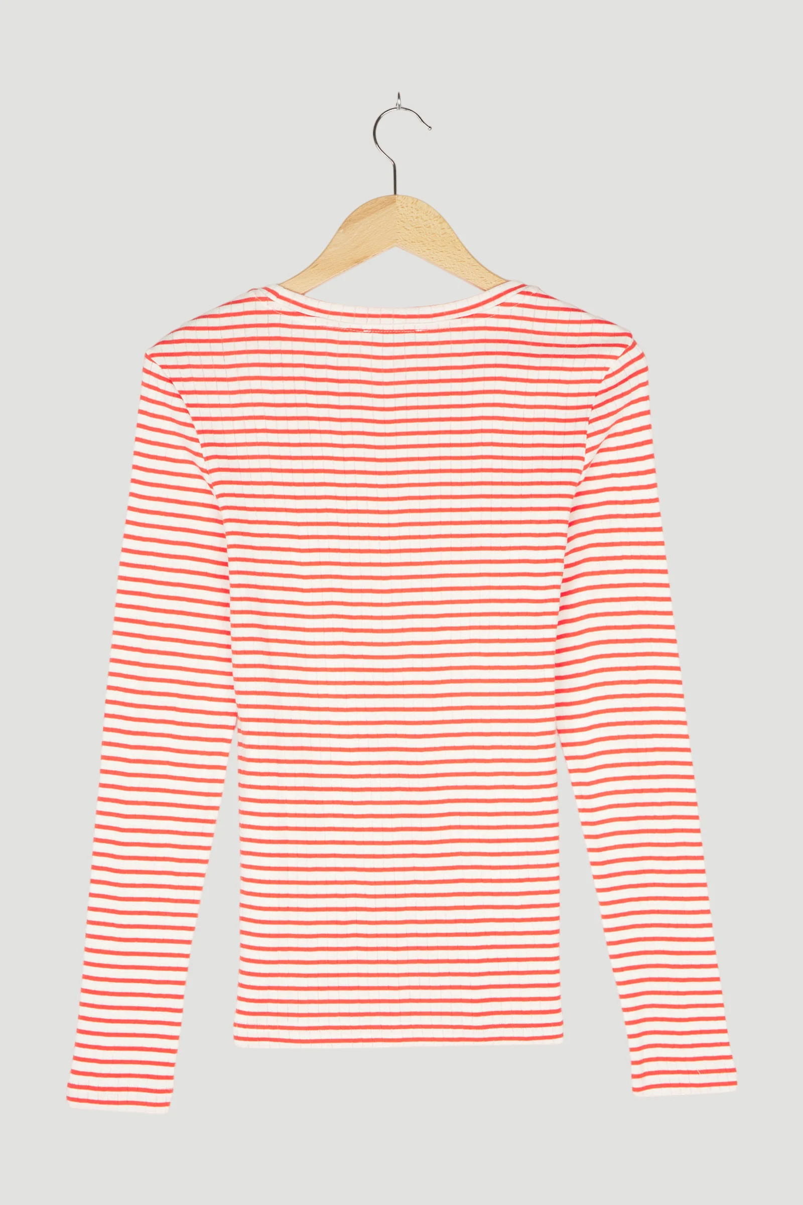 Secondhand Damen Langarm-Ringelshirt aus reiner Bio-Baumwolle - Image 5