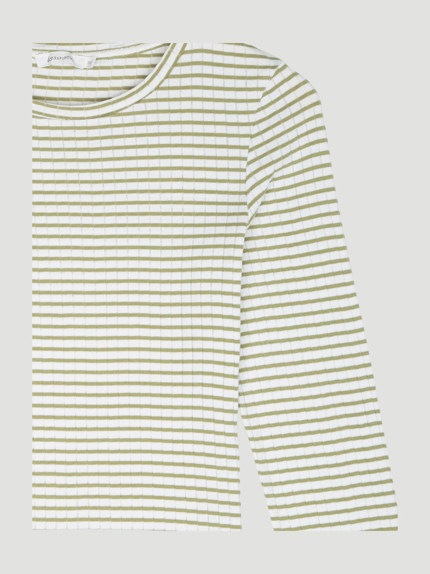 Secondhand Damen Langarm-Ringelshirt aus reiner Bio-Baumwolle - Image 9
