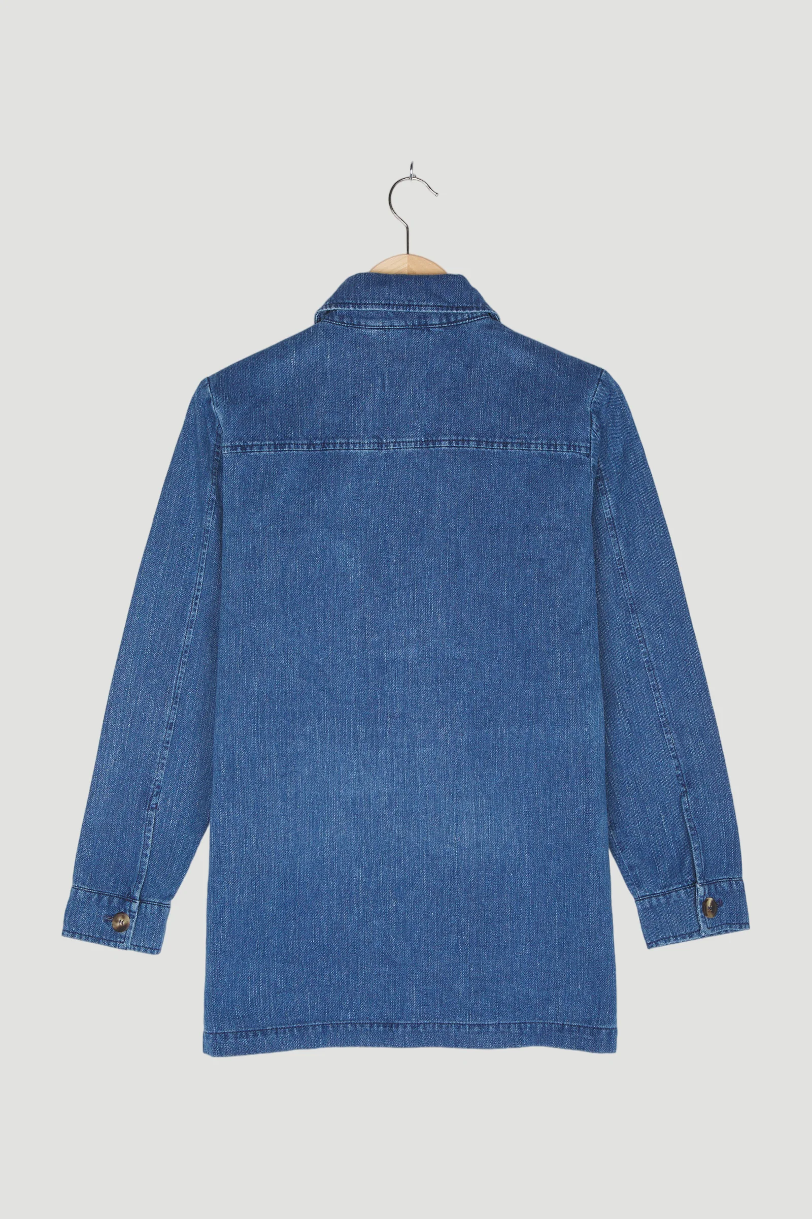 Secondhand Denim-Overshirt aus Hanf mit Bio-Baumwolle - Image 2