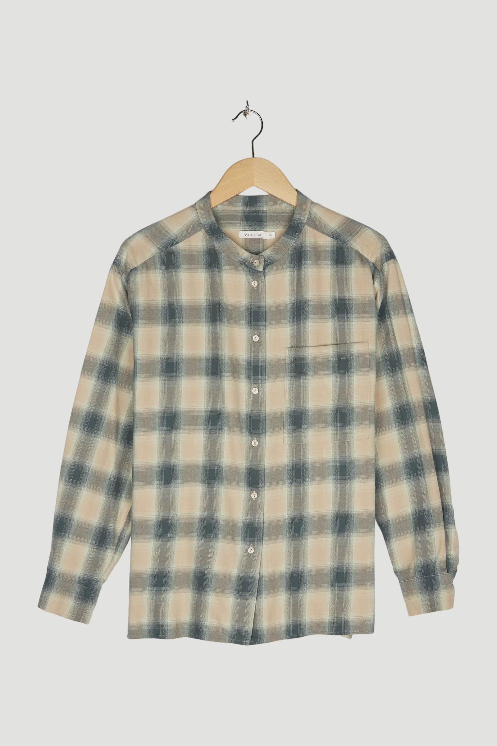 Secondhand Flanell-Bluse aus reiner Bio-Baumwolle - Image 3