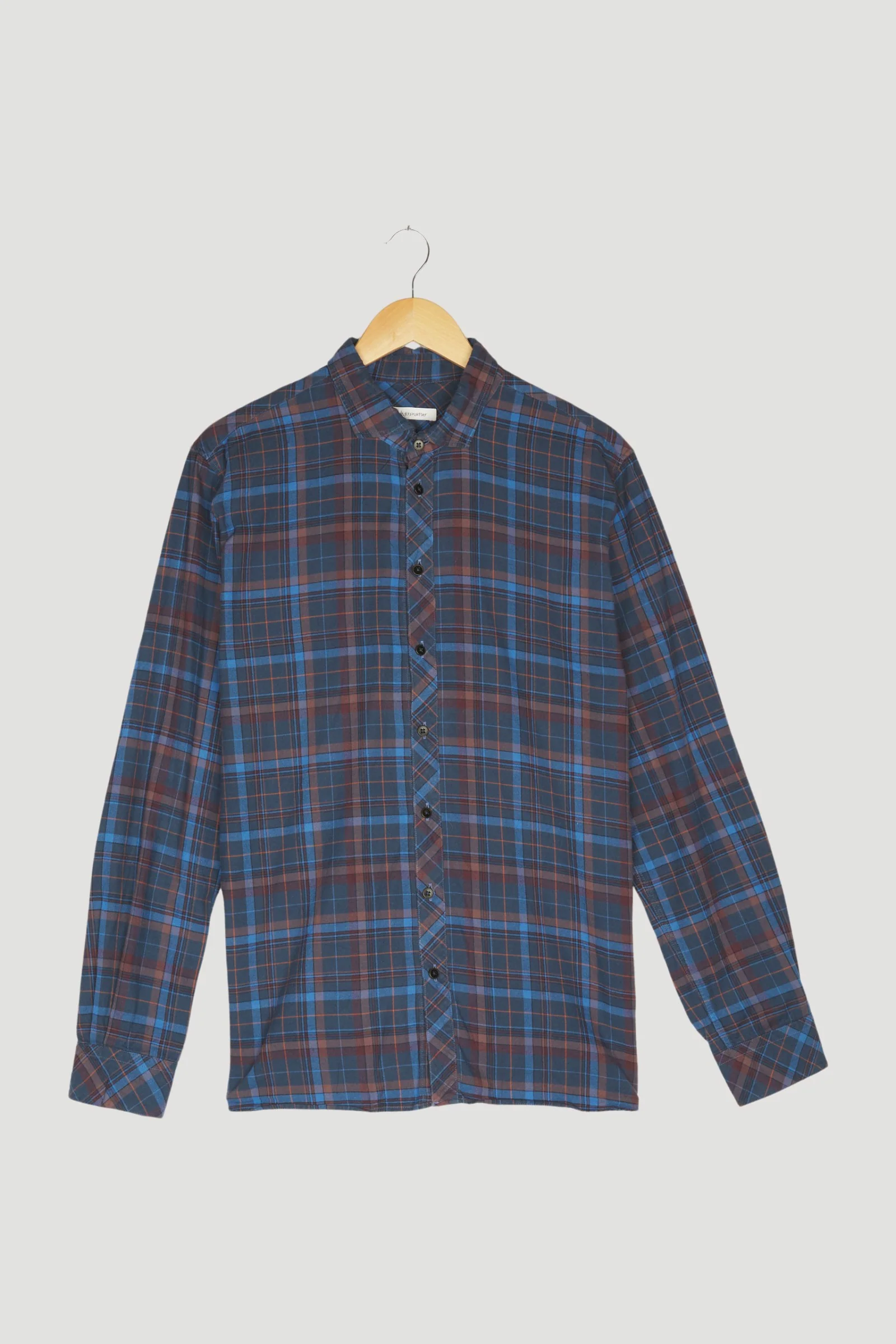 Secondhand Flanell-Karohemd Relaxed Fit aus reiner Bio-Baumwolle
