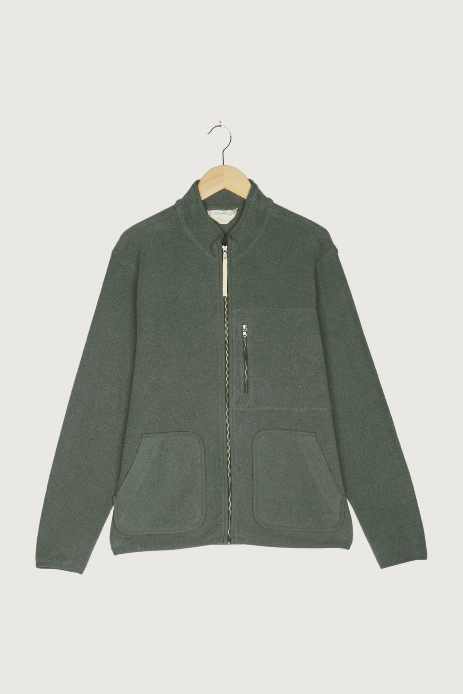Secondhand Fleece-Jacke aus reiner Bio-Baumwolle