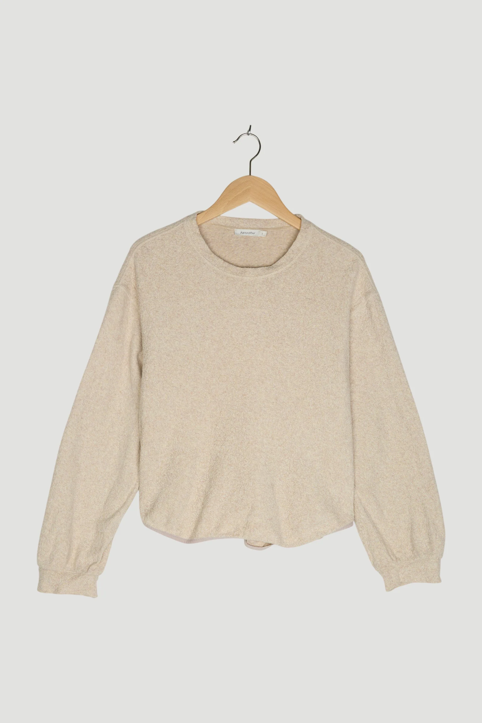 Secondhand Fleece Sweatshirt aus reiner Bio-Baumwolle