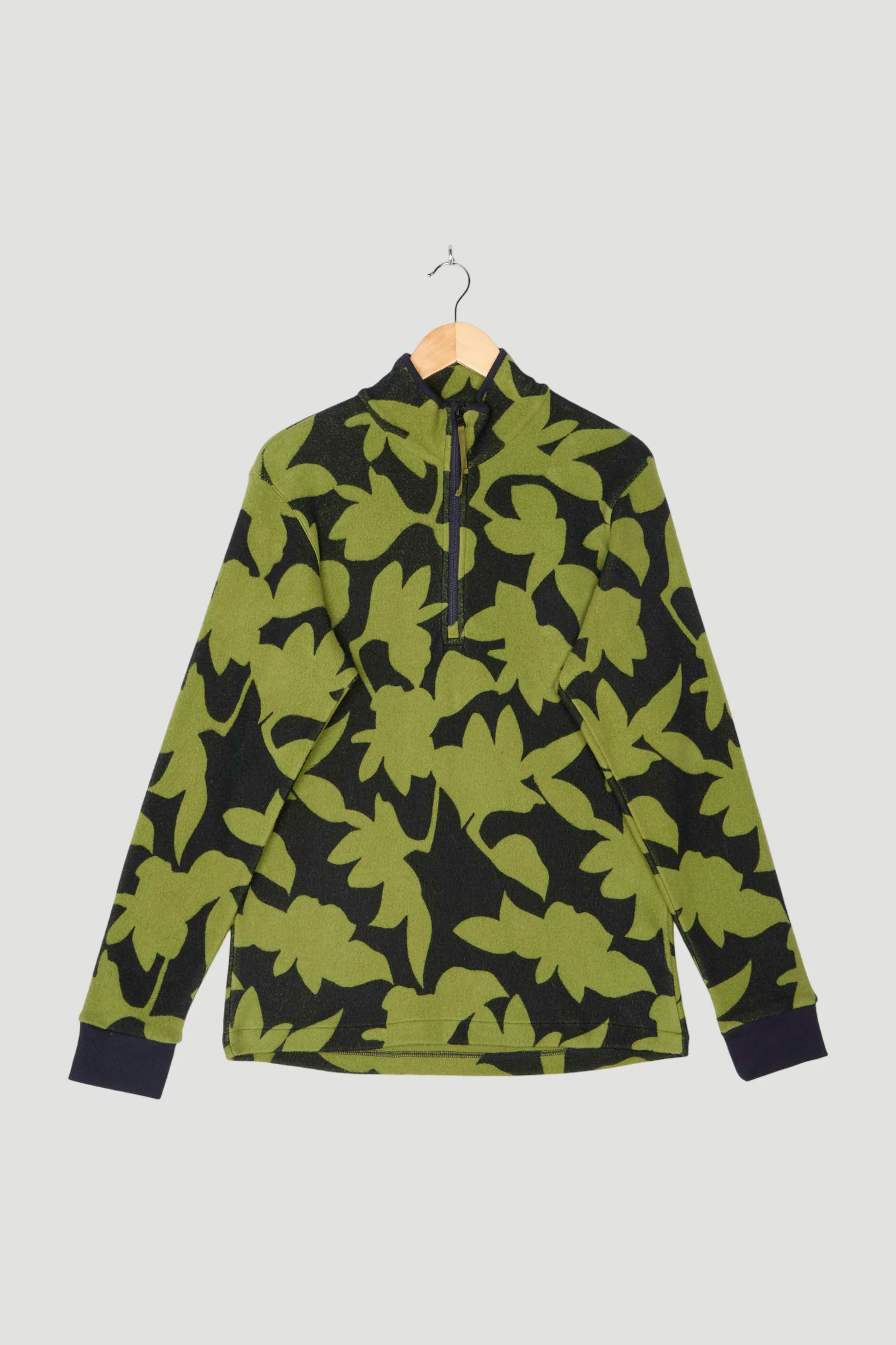 Secondhand Fleece Troyer Relaxed aus reiner Bio-Baumwolle