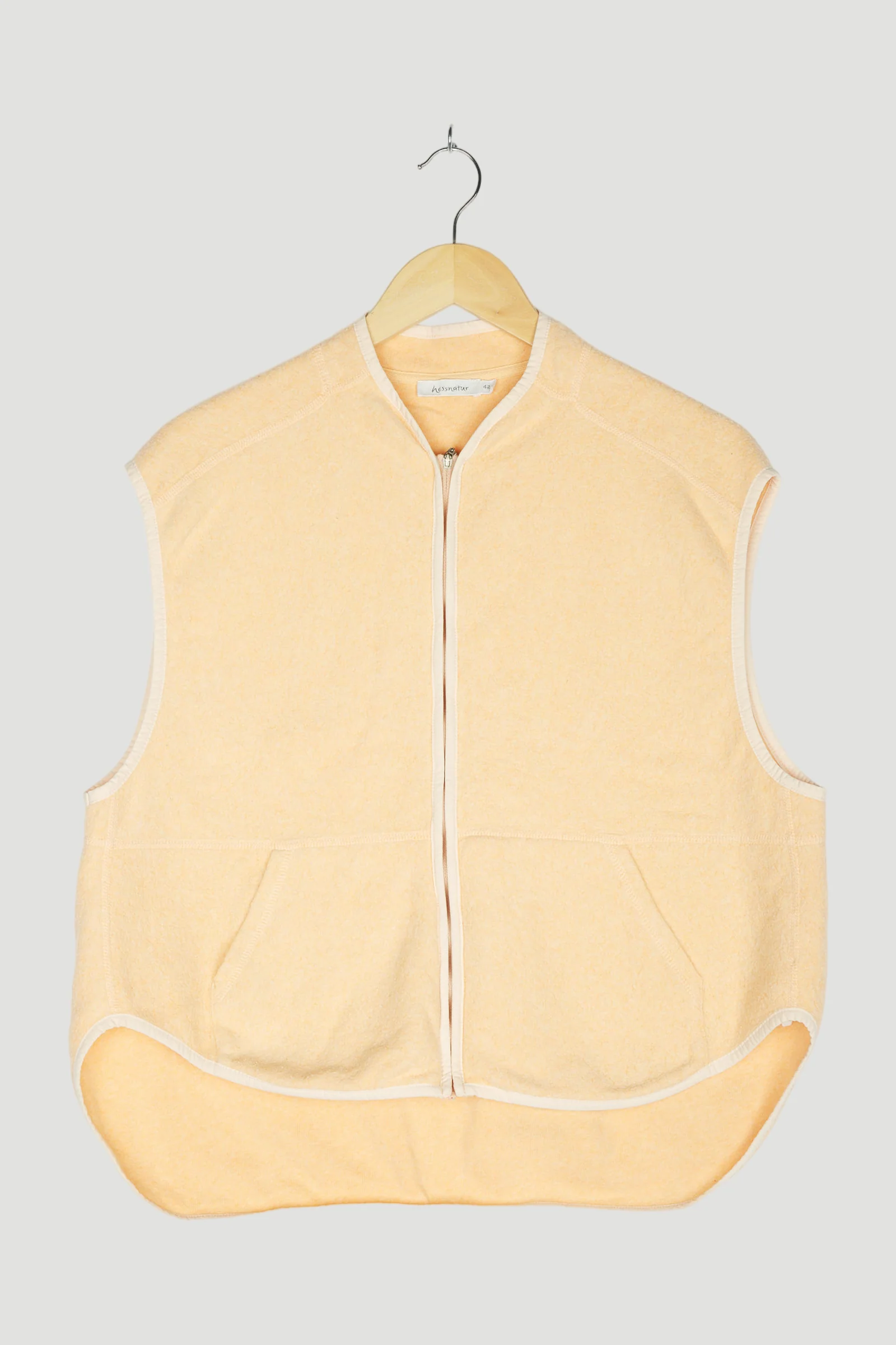 Secondhand Fleece-Weste aus reiner Bio-Baumwolle