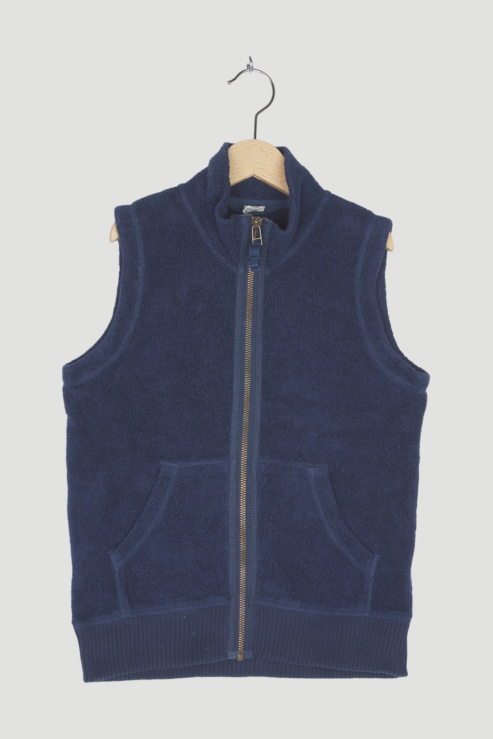 Secondhand Fleece-Weste aus reiner Bio-Baumwolle