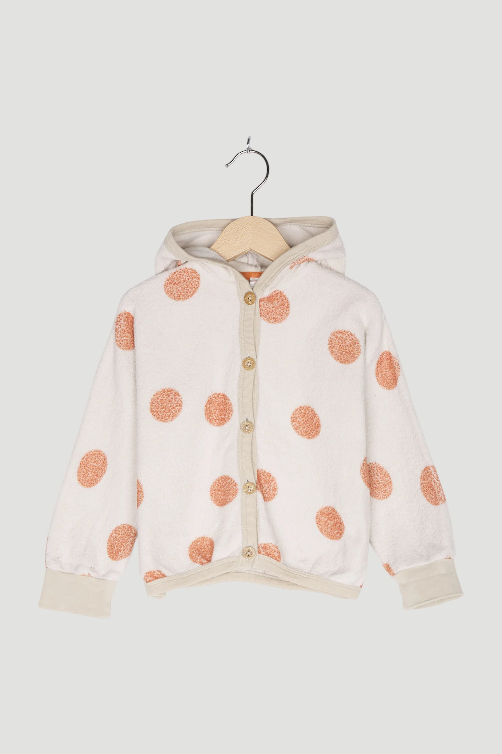 Secondhand Fleecejacke aus reiner Bio-Baumwolle