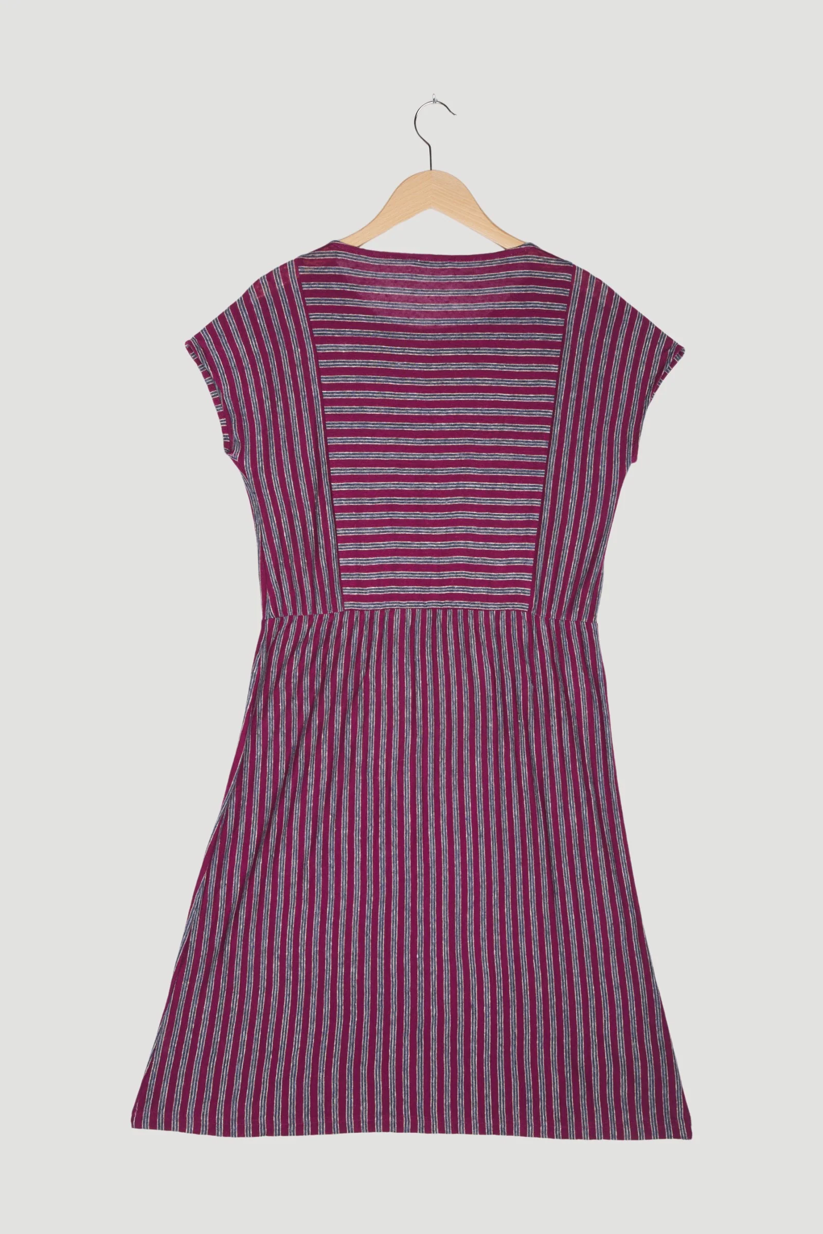 Secondhand Gestreiftes Kleid aus reinem Leinen - Image 2