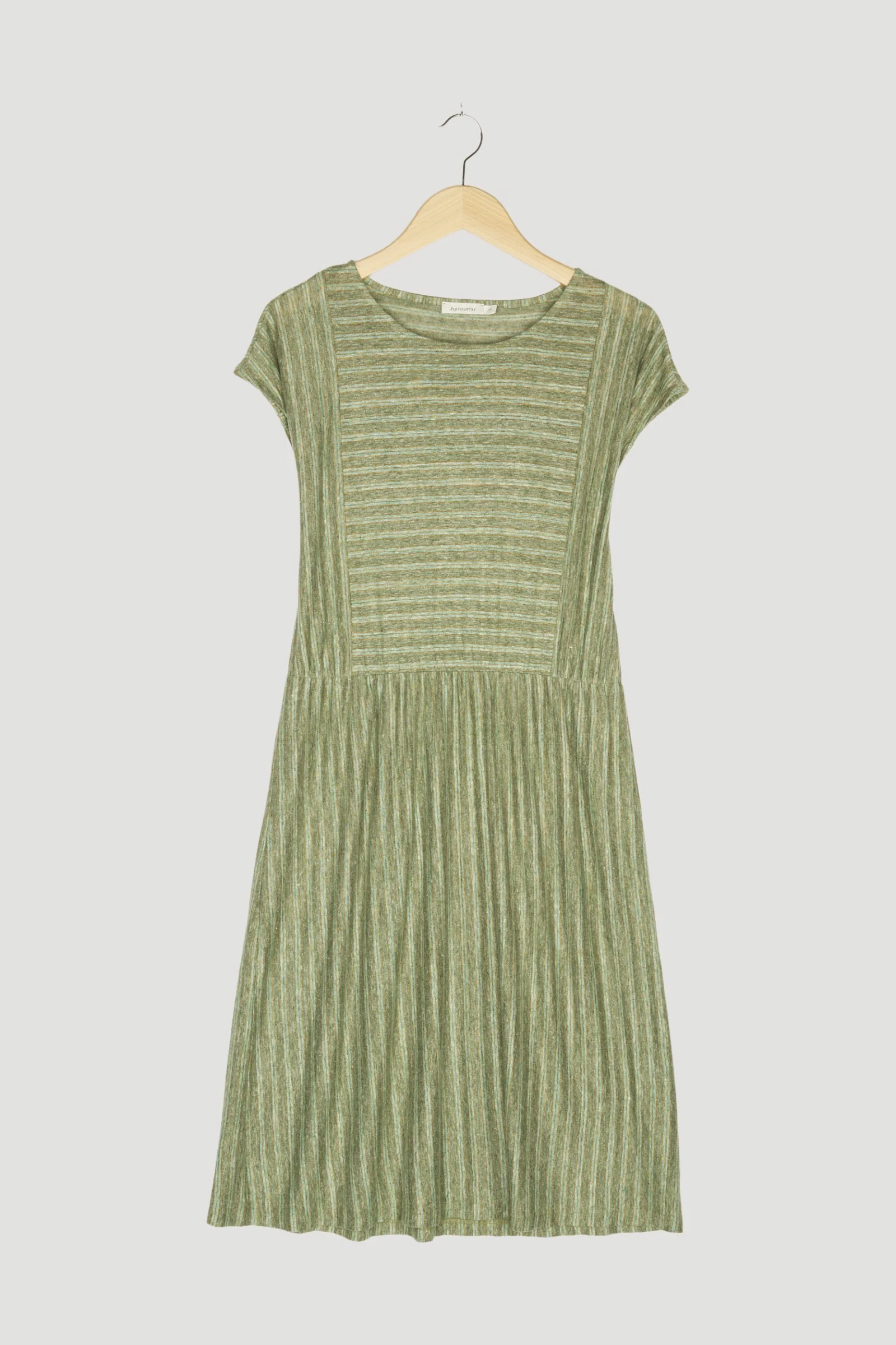 Secondhand Gestreiftes Kleid aus reinem Leinen - Image 4