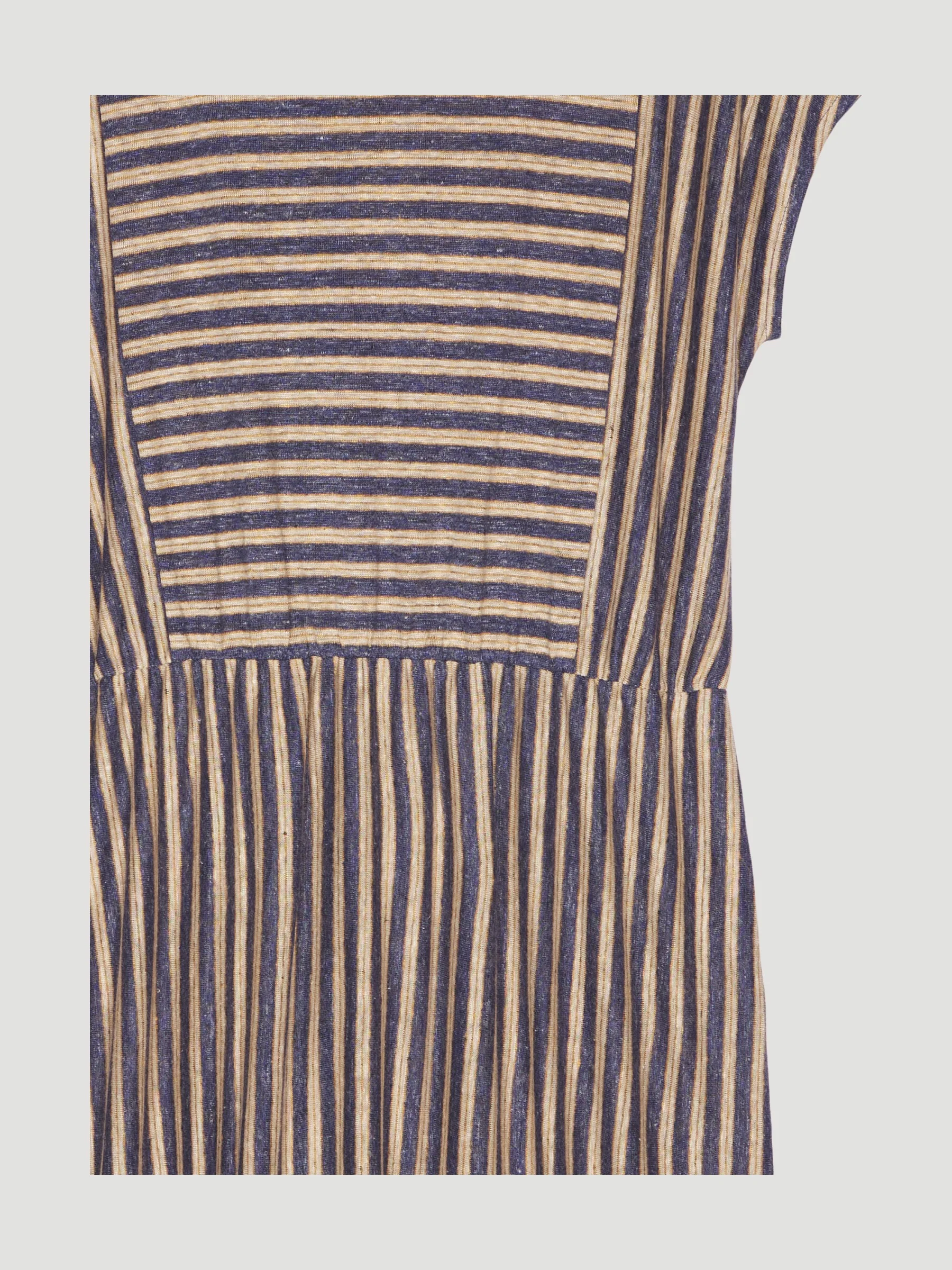 Secondhand Gestreiftes Kleid aus reinem Leinen - Image 9