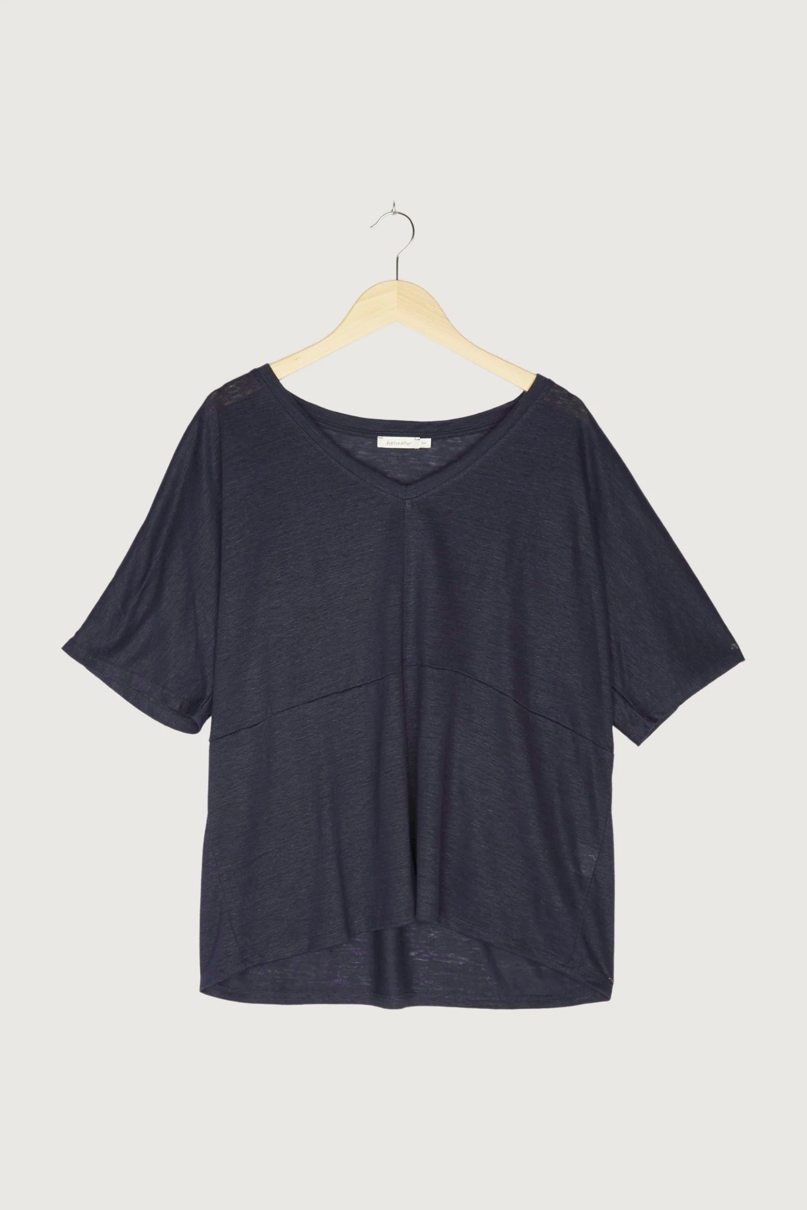 Secondhand Halbarm-Shirt aus reinem Hanf - Image 4