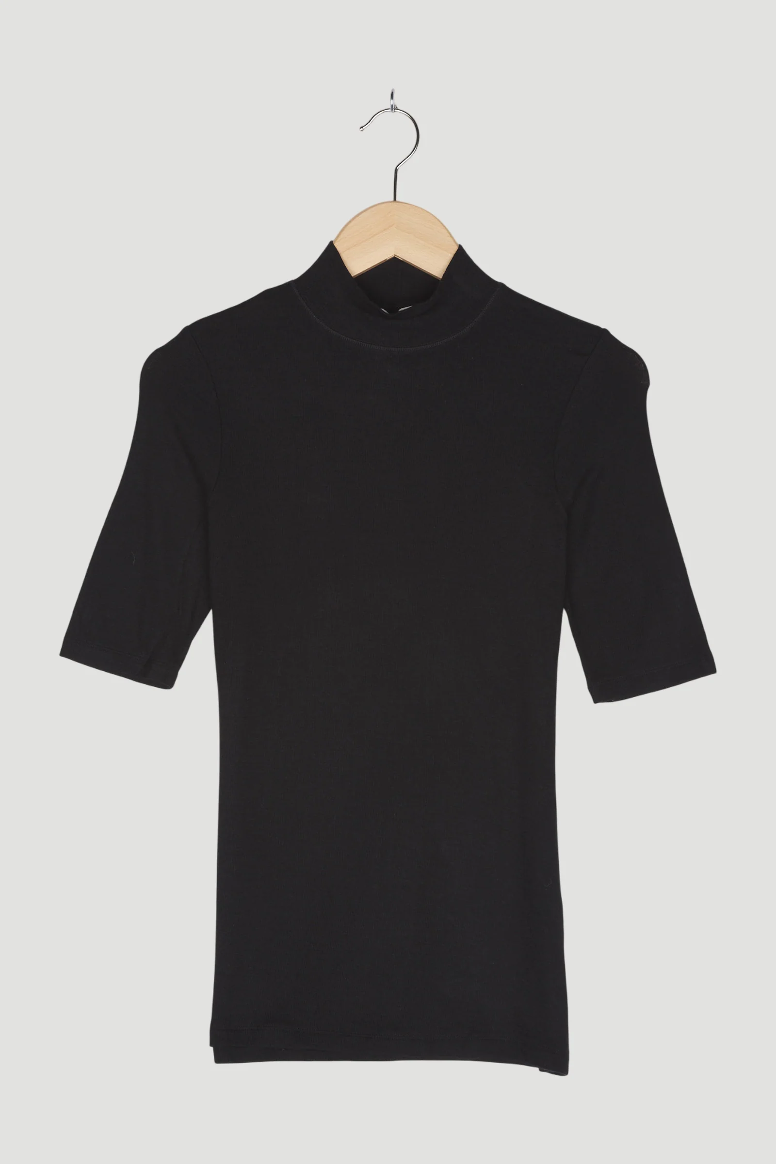 Secondhand Halbarm-Shirt aus Tencel™ Modal mit Schurwolle