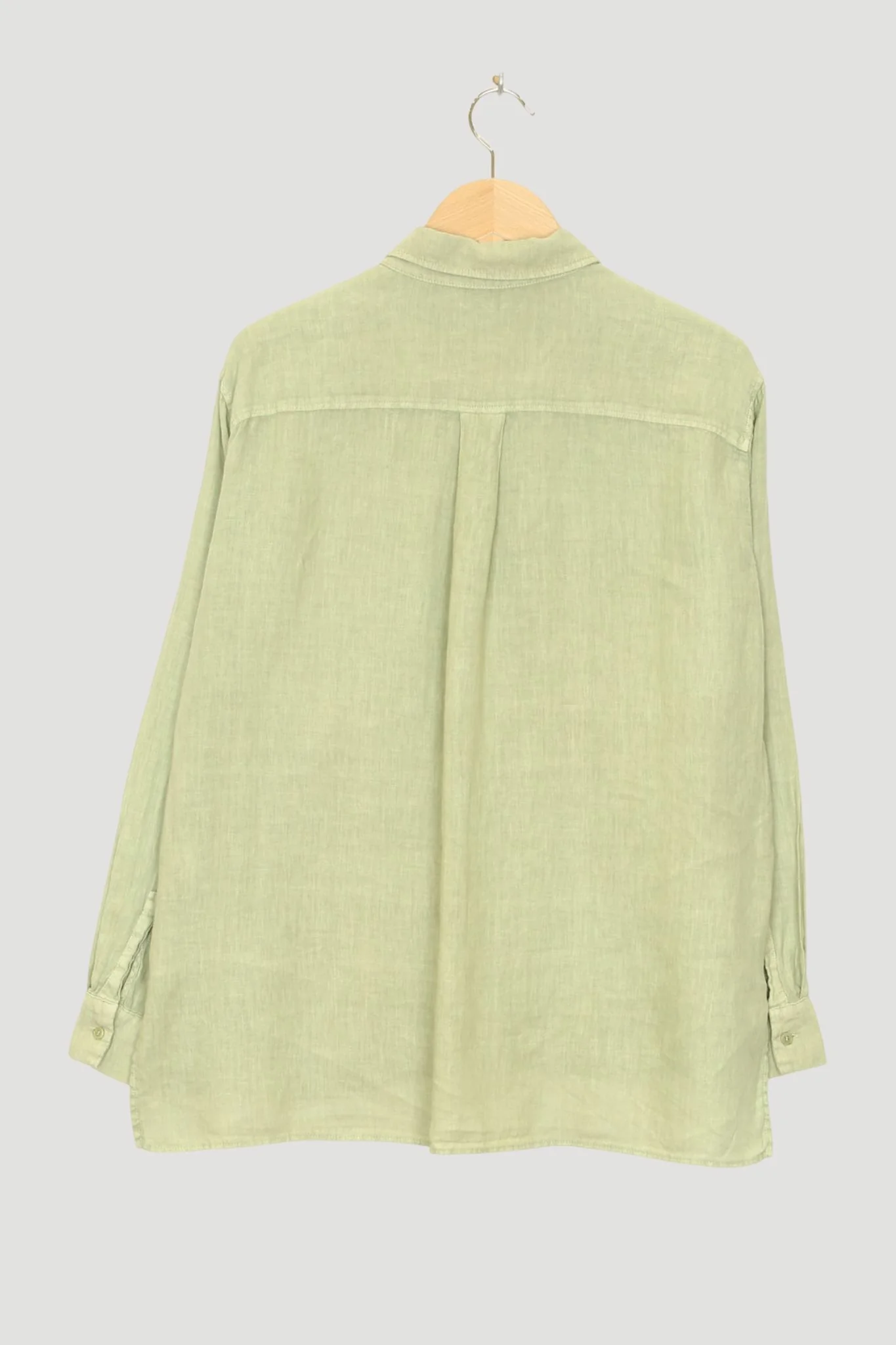 Secondhand Hemdbluse aus reinem Leinen - Image 5