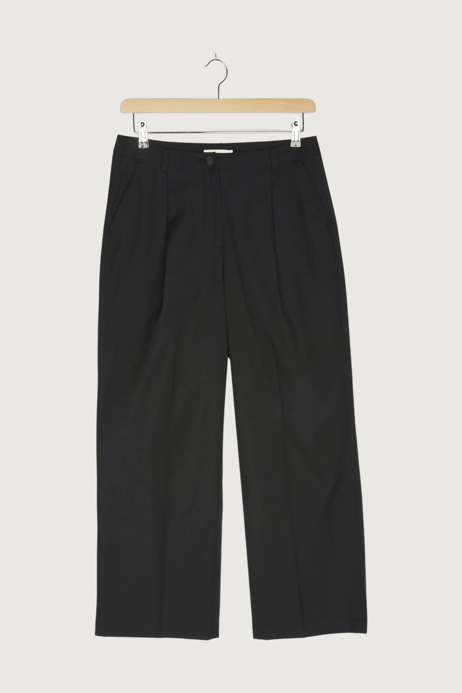 Secondhand Hose Wide Leg aus Bio-Merinowolle mit Bio-Baumwolle