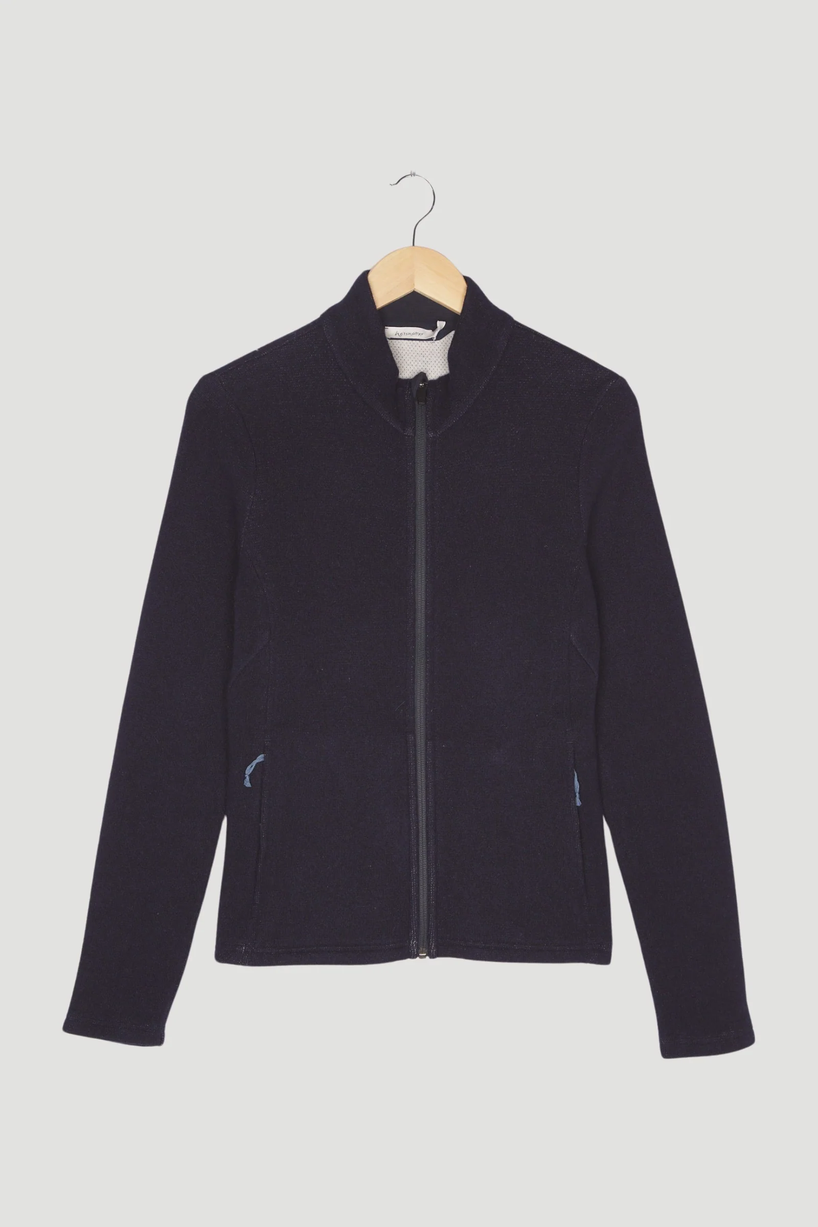 Secondhand Jacke Mesh-Fleece aus Bio-Merinowolle mit Bio-Baumwolle