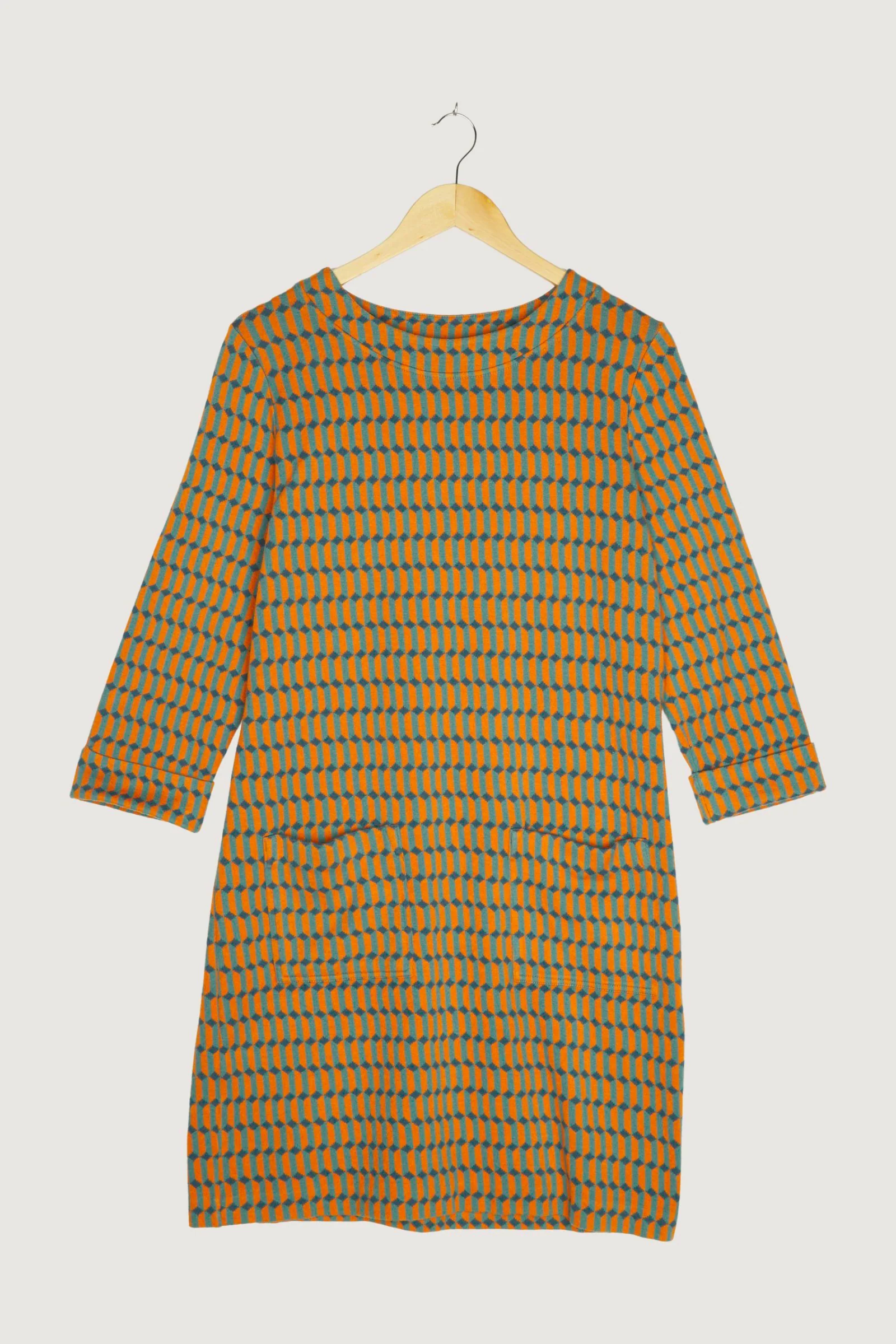 Secondhand Jacquard-Kleid aus Bio-Baumwolle - Image 4