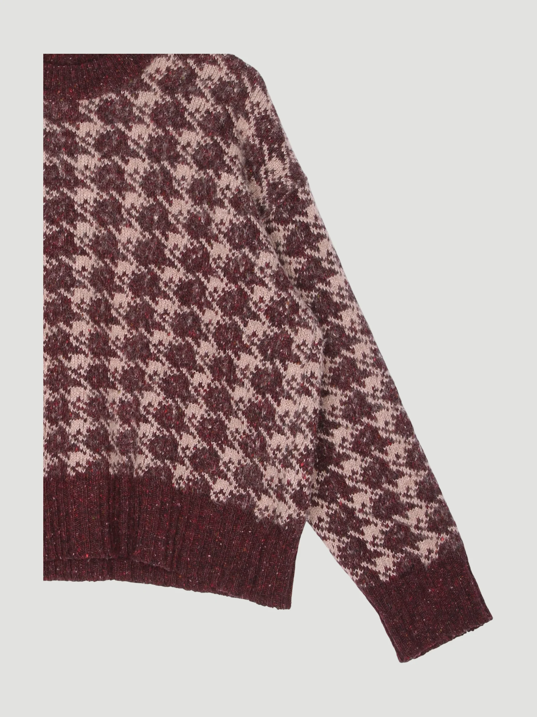 Secondhand Jacquard-Pullover aus Schurwolle mit Alpaka - Image 3