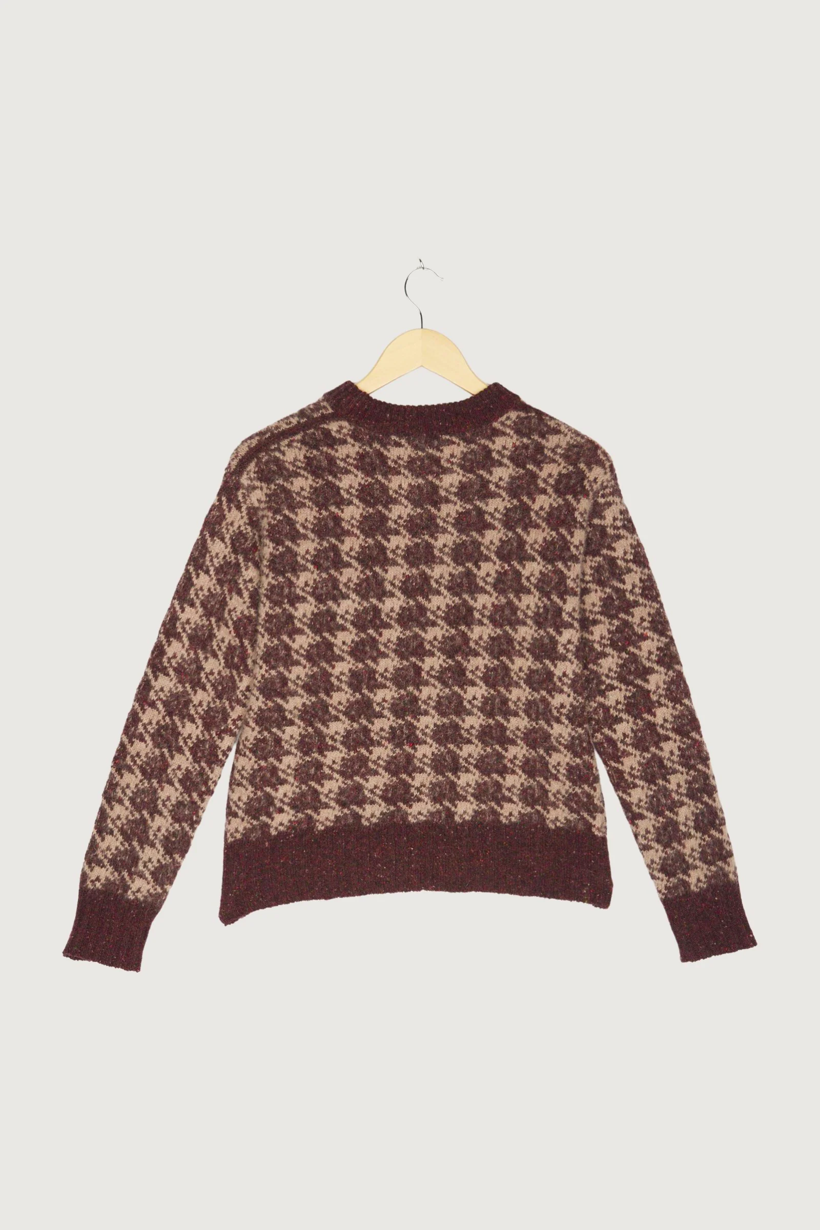 Secondhand Jacquard-Pullover aus Schurwolle mit Alpaka - Image 5