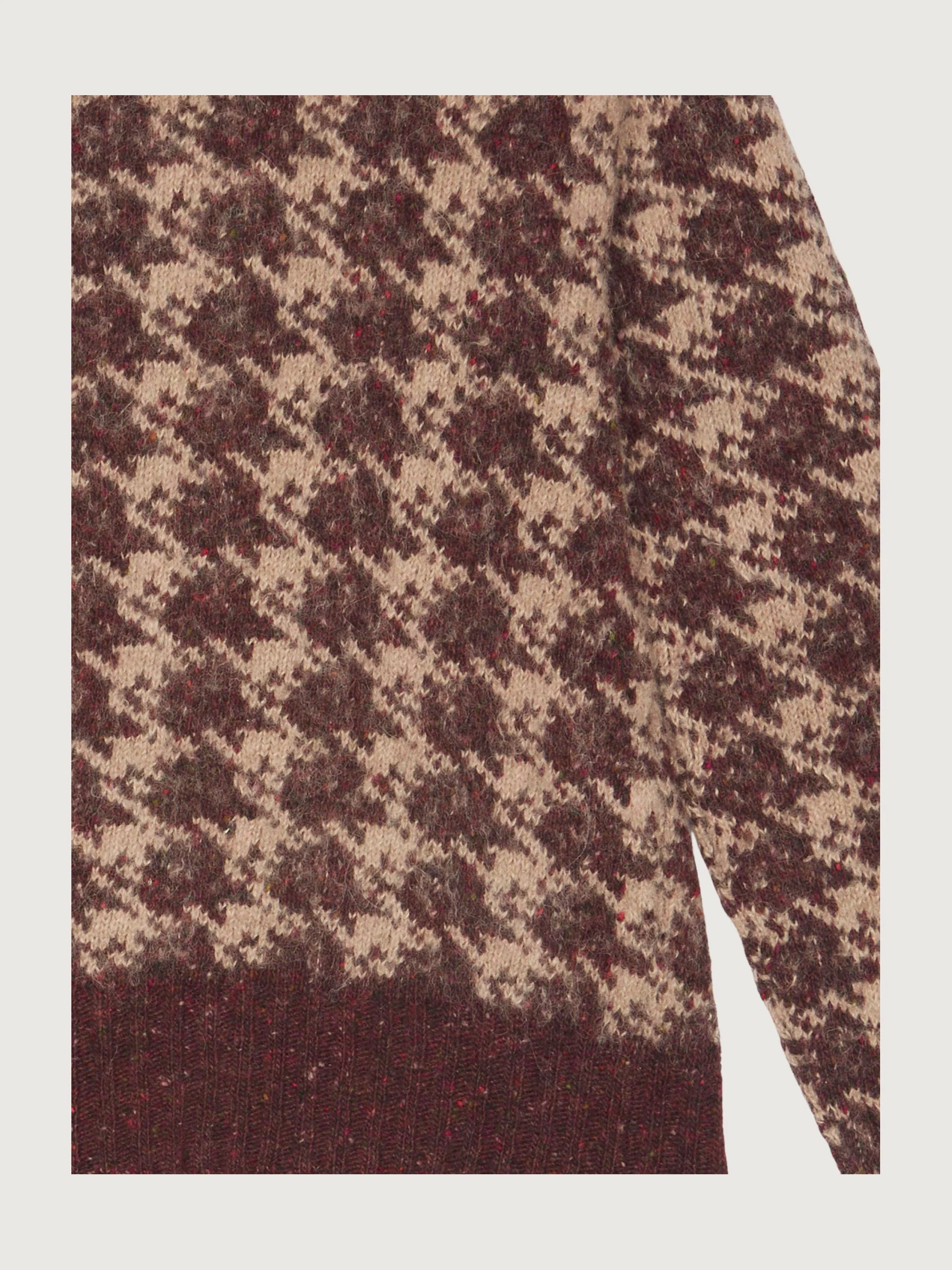 Secondhand Jacquard-Pullover aus Schurwolle mit Alpaka - Image 6