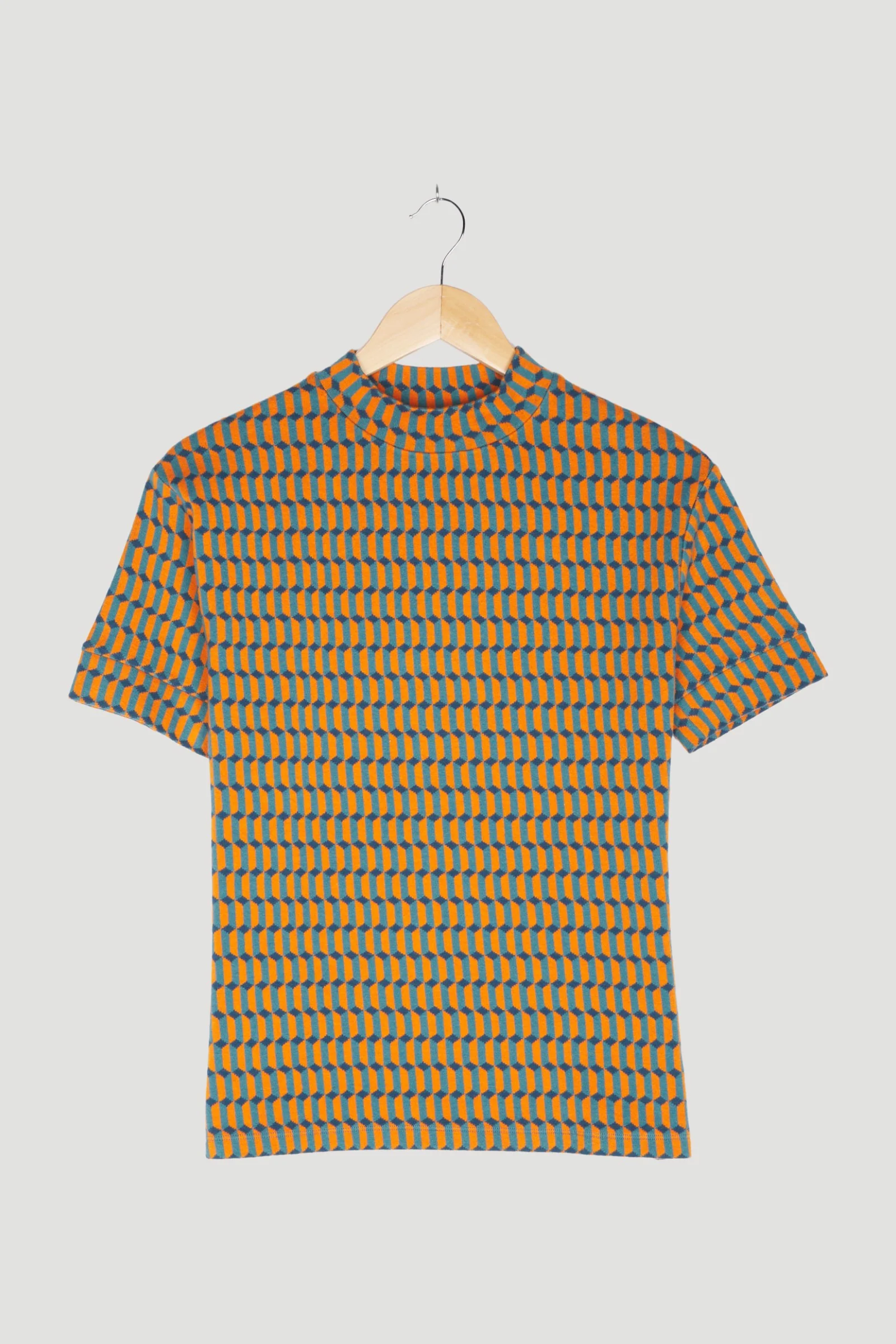Secondhand Jacquard-Shirt aus Bio-Baumwolle