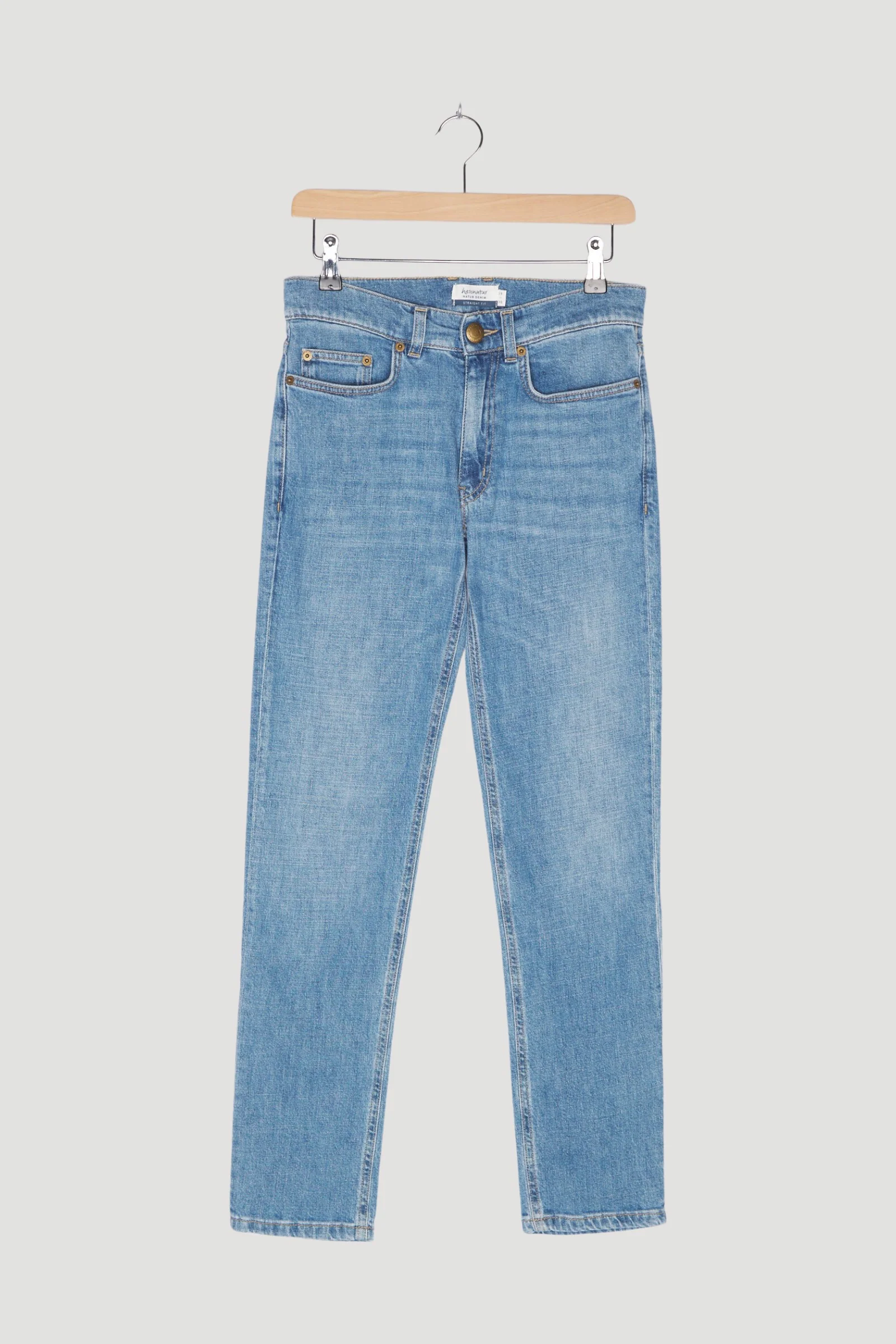 Secondhand Jeans Ben Straight Fit aus Bio-Denim mit Hanf