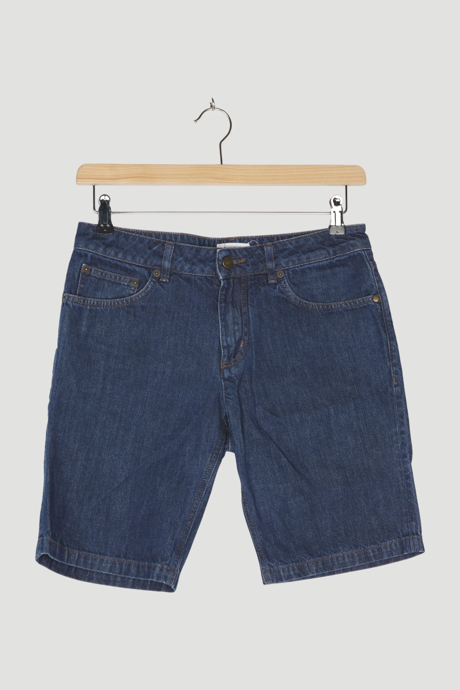 Secondhand Jeans Bermuda aus reiner Bio-Baumwolle