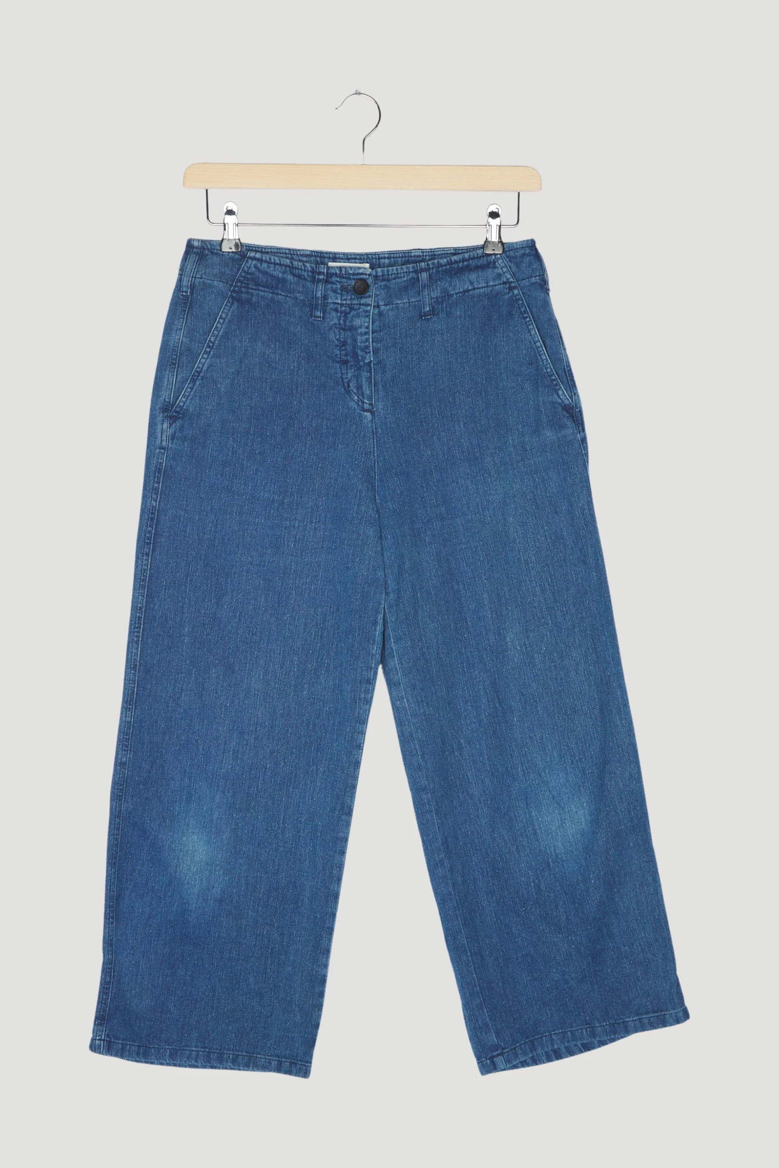 Secondhand Jeans Culotte aus Hanf mit Bio-Baumwolle