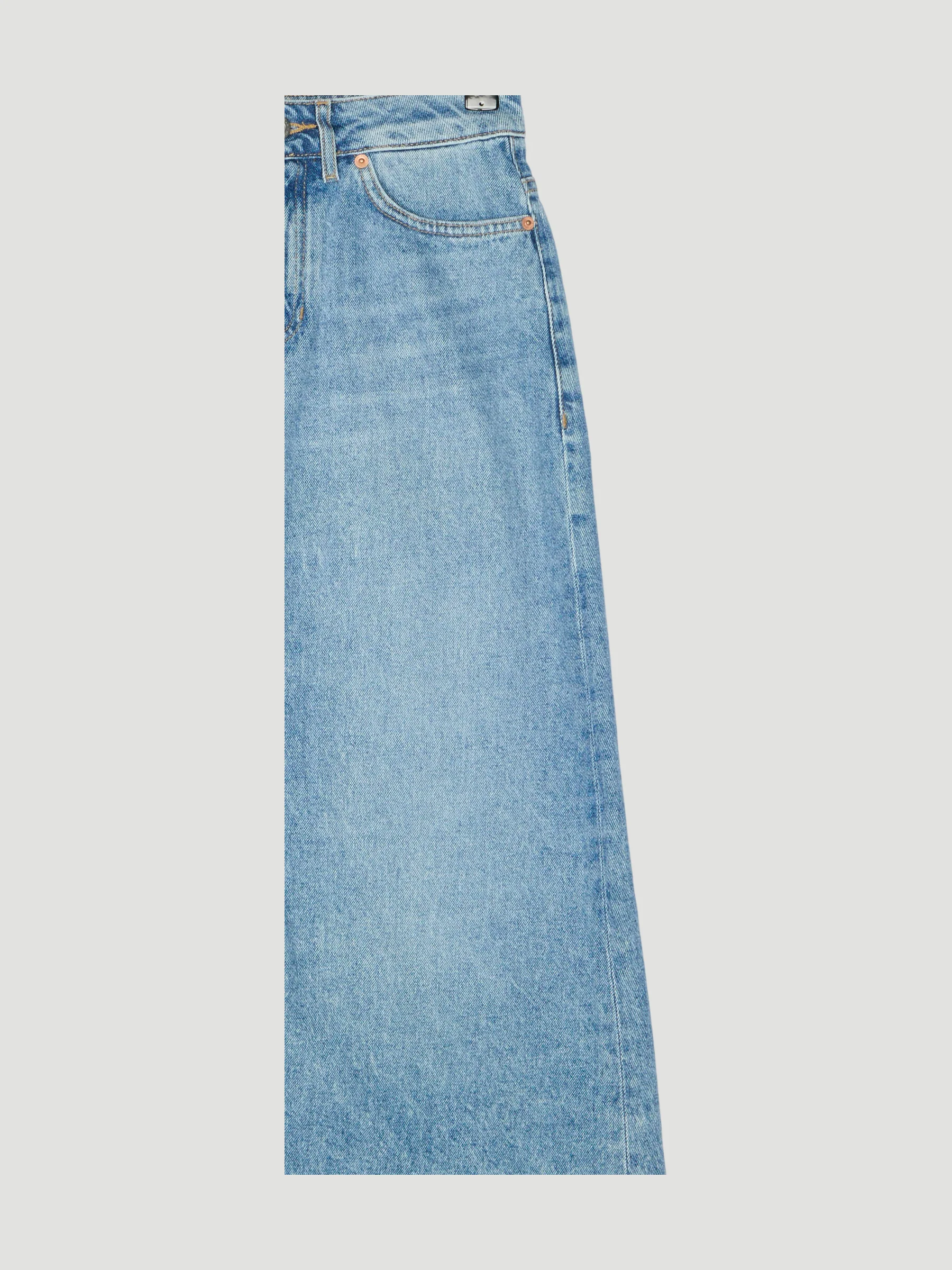 Secondhand Jeans Rock Midi Regular aus reinem Bio-Denim - Image 3