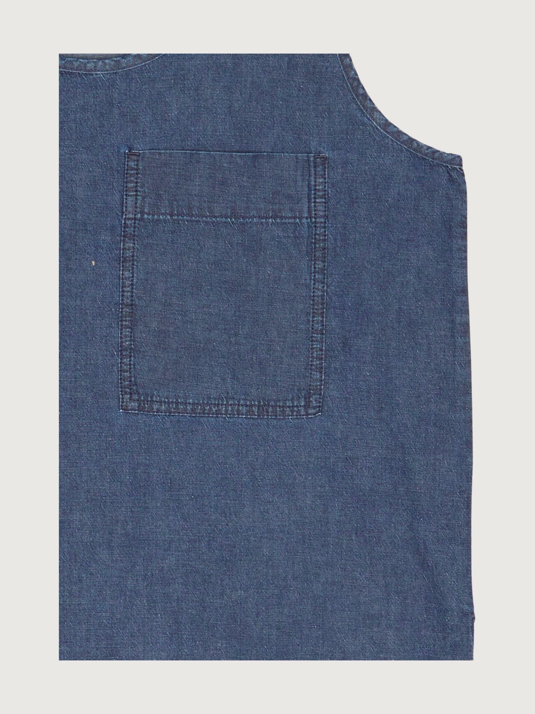 Secondhand Jeans-Top aus Bio-Baumwolle mit Leinen - Image 3