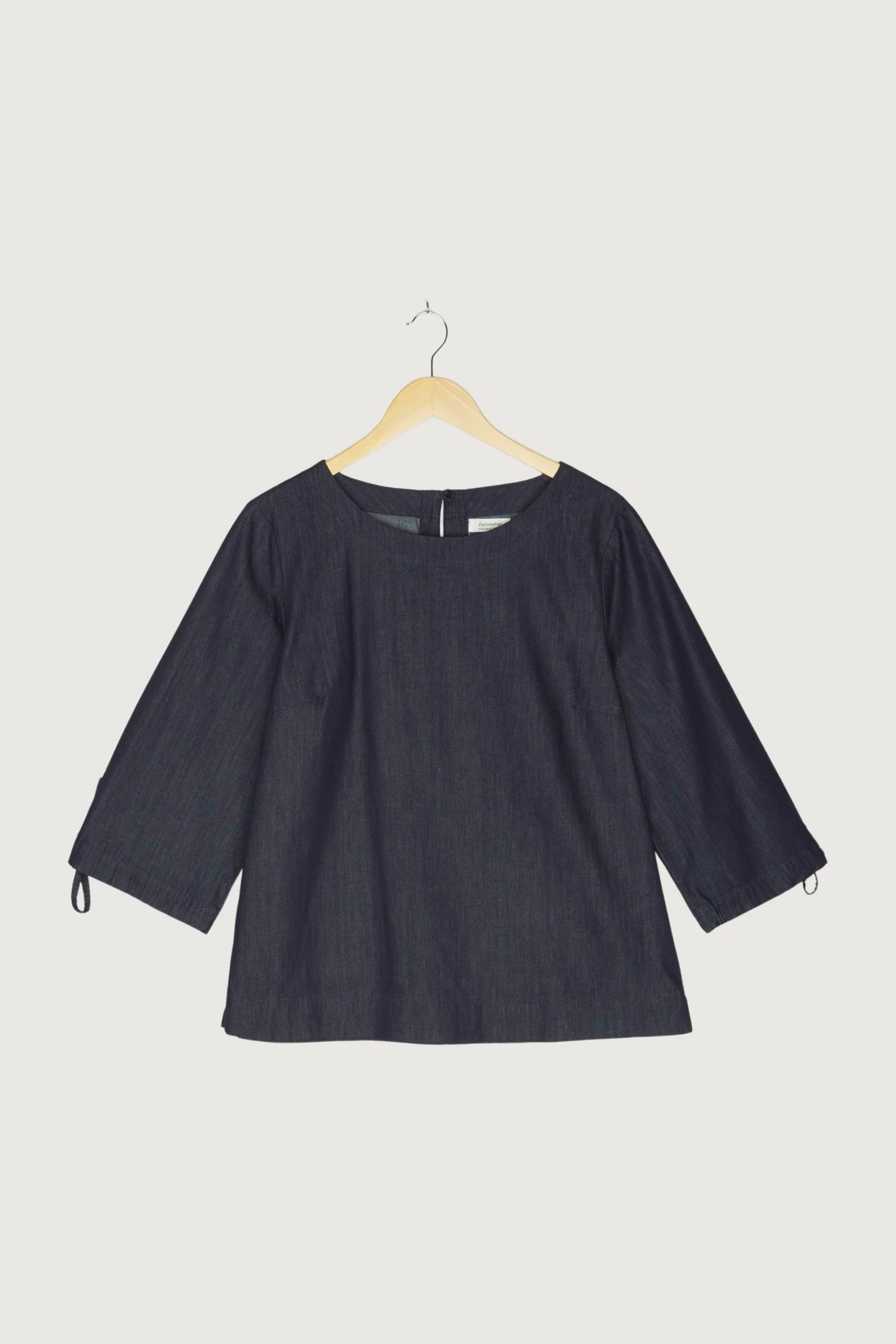 Secondhand Jeansbluse aus reinem Bio-Denim