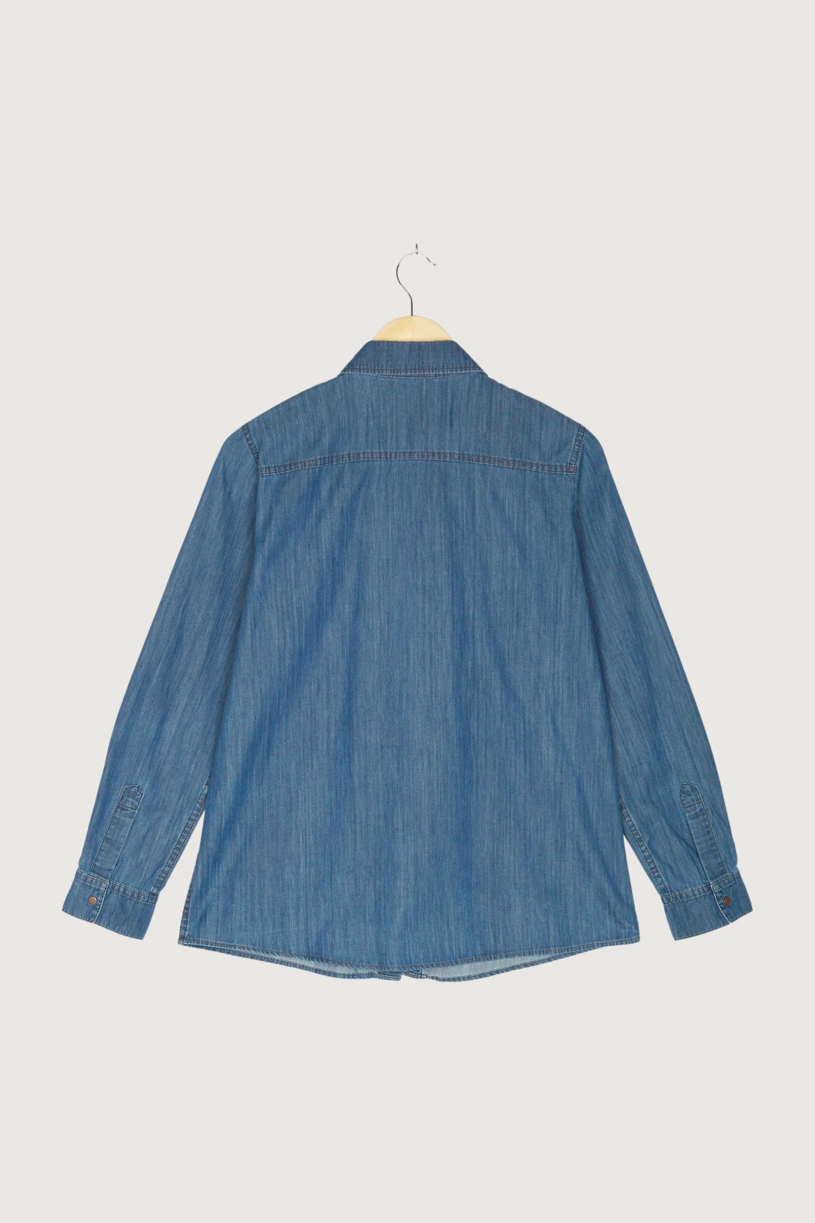 Secondhand Jeansbluse aus reiner Bio-Baumwolle - Image 2