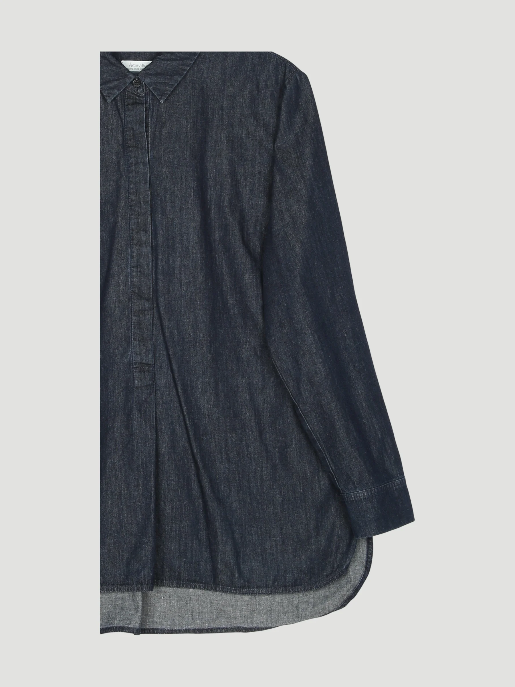 Secondhand Jeansbluse aus reiner Bio-Baumwolle - Image 3