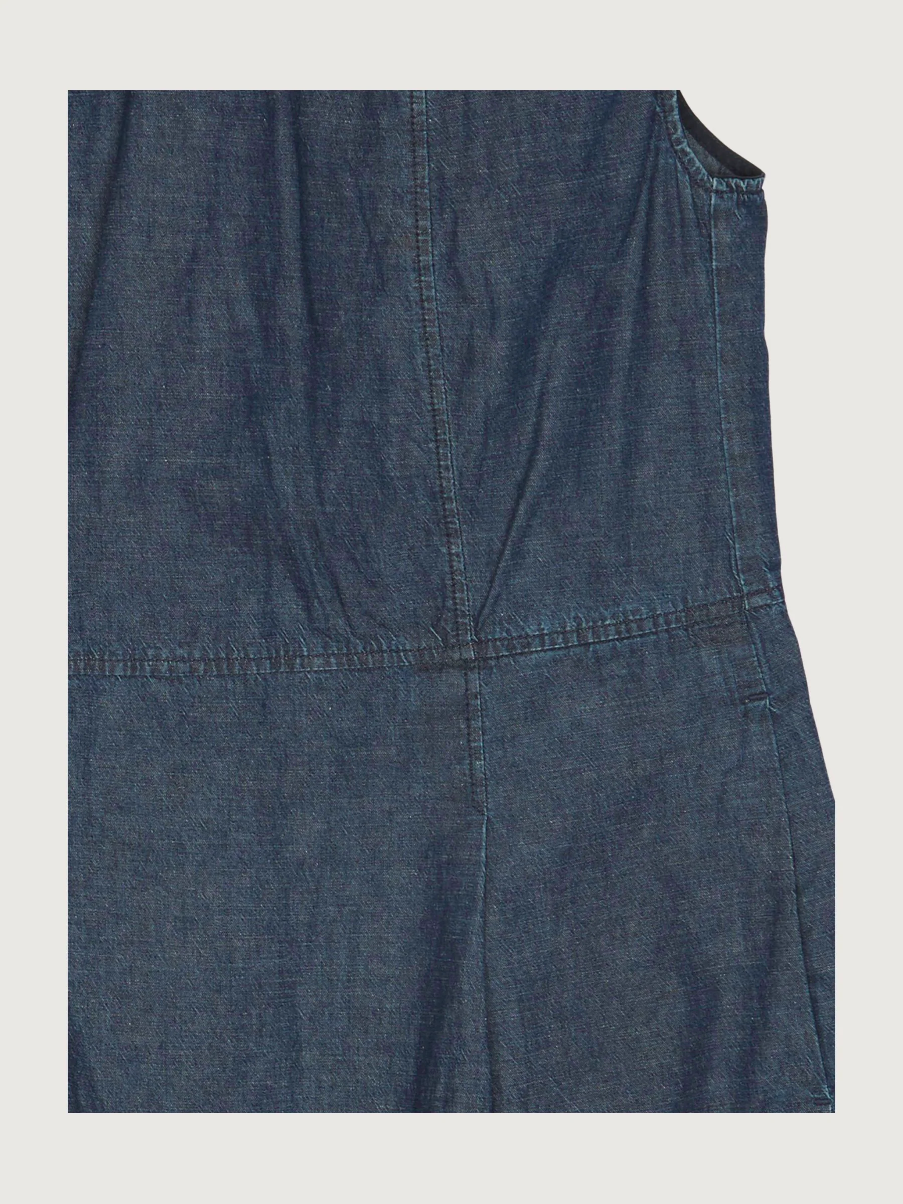 Secondhand Jeanskleid aus Bio-Denim mit Leinen - Image 3