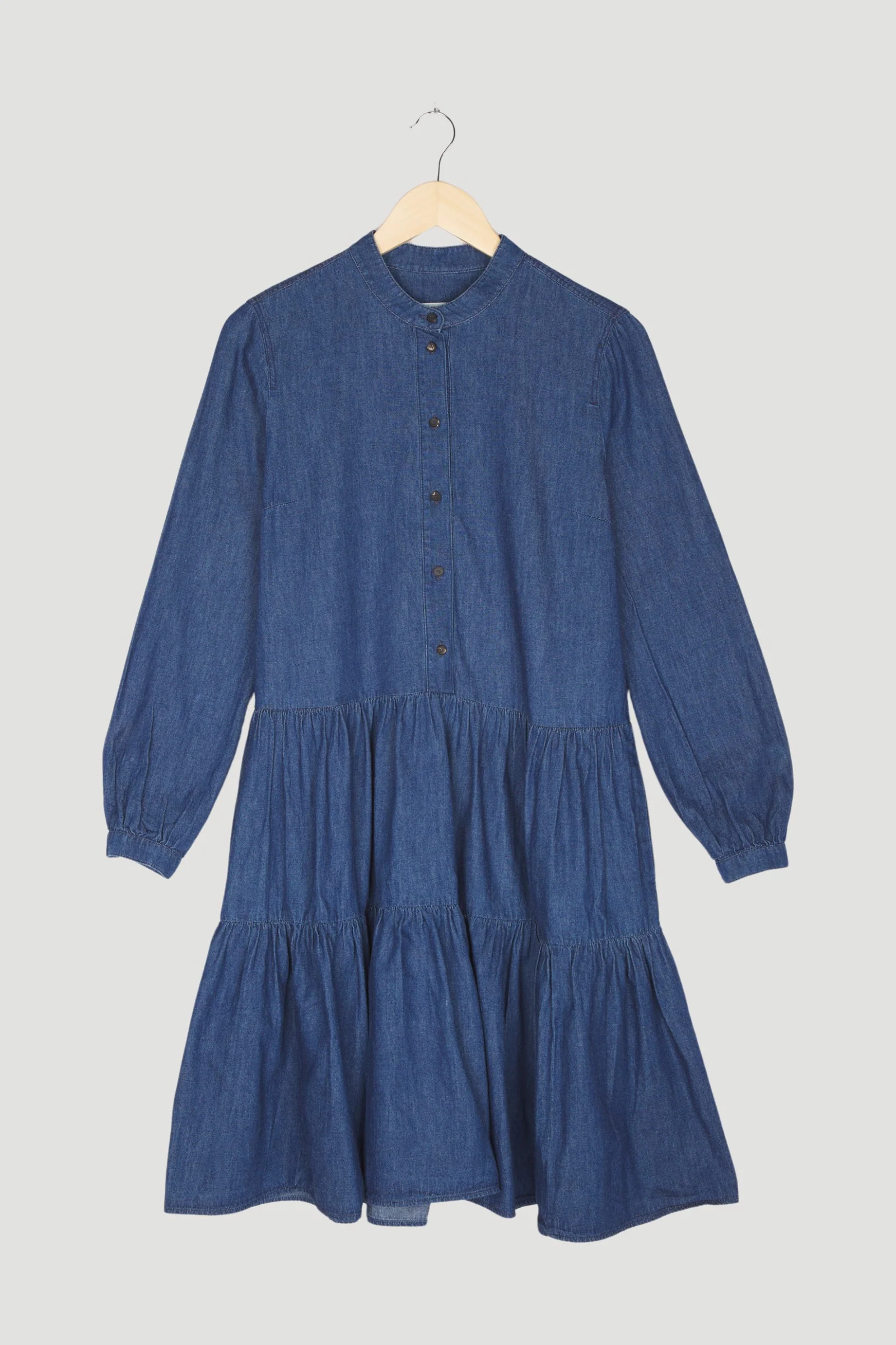 Secondhand Jeanskleid aus reiner Bio-Baumwolle