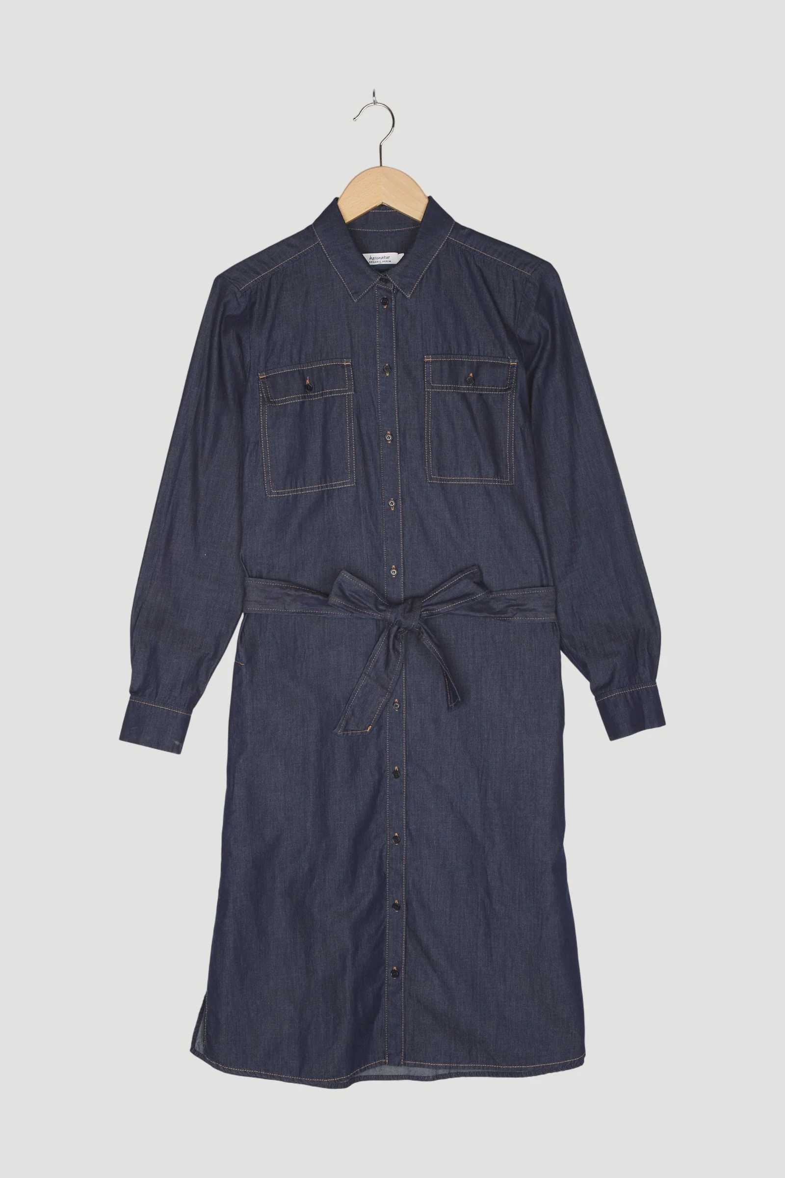 Secondhand Jeanskleid aus reiner Bio-Baumwolle