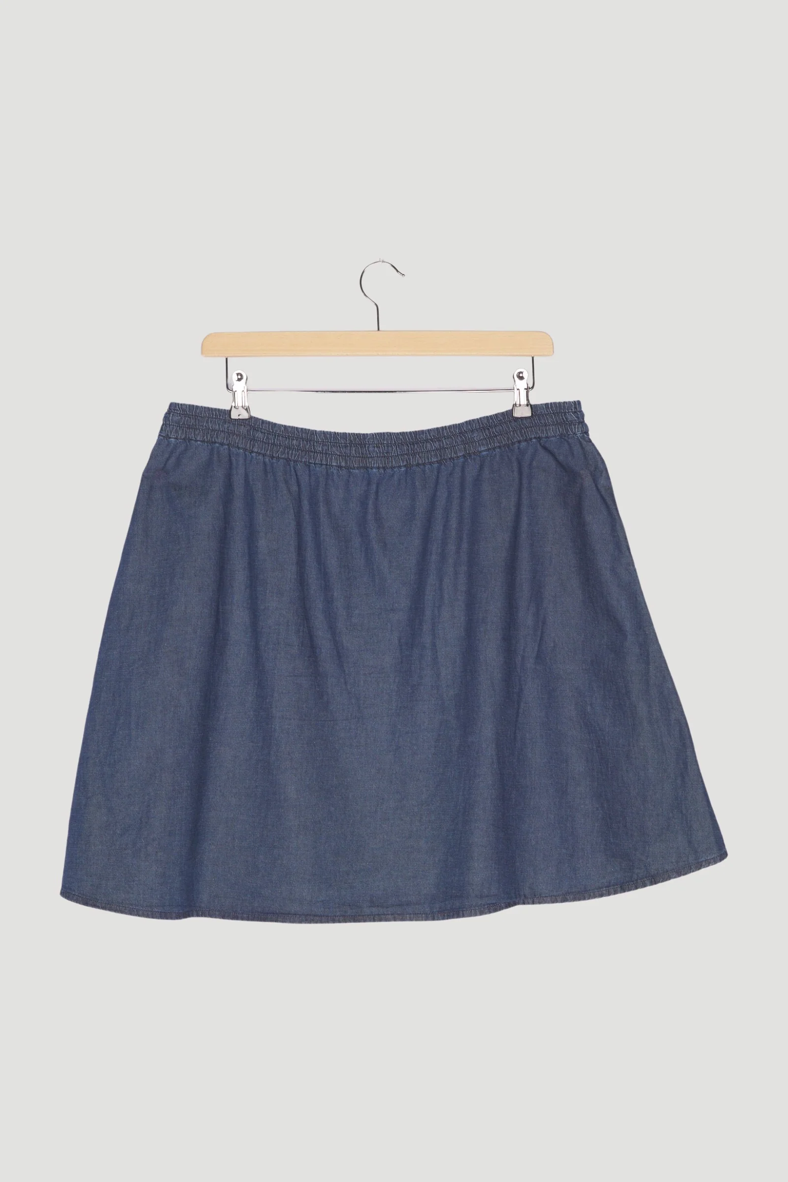 Secondhand Jeansrock aus Bio-Baumwolle mit Leinen - Image 2