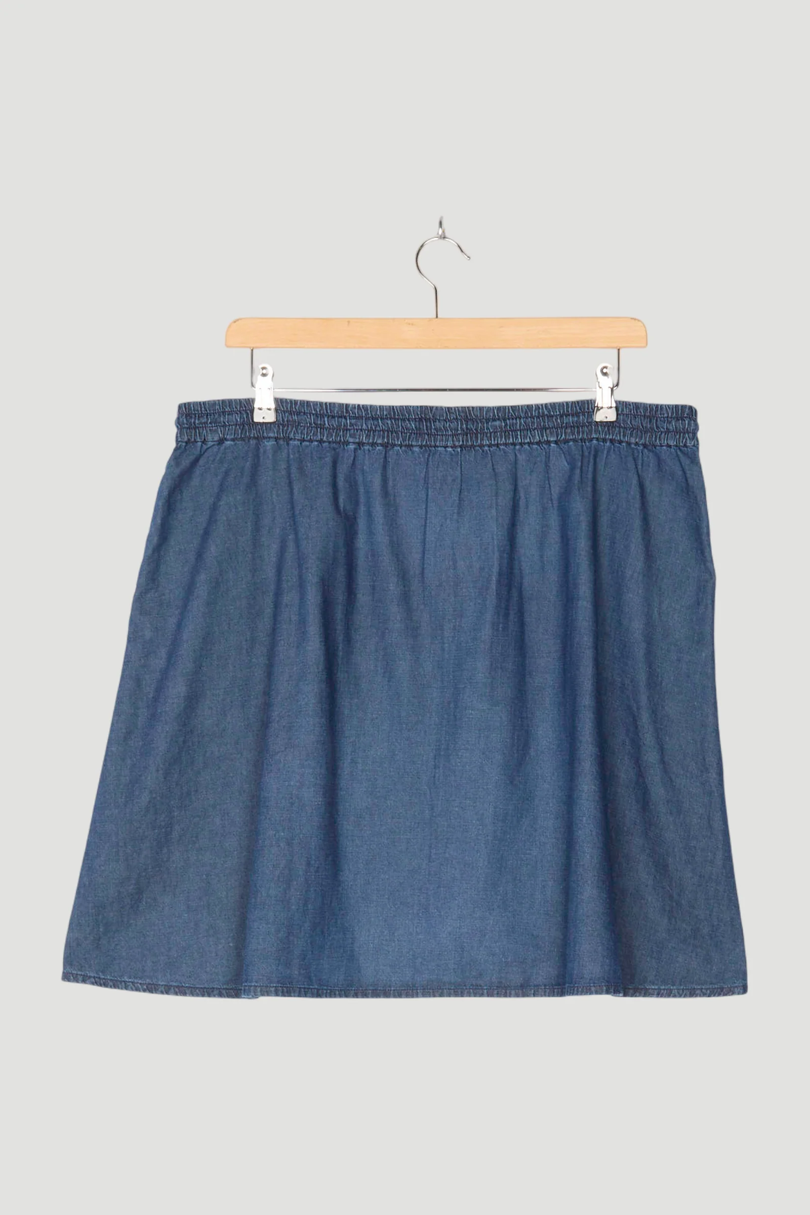 Secondhand Jeansrock aus Bio-Baumwolle mit Leinen - Image 2