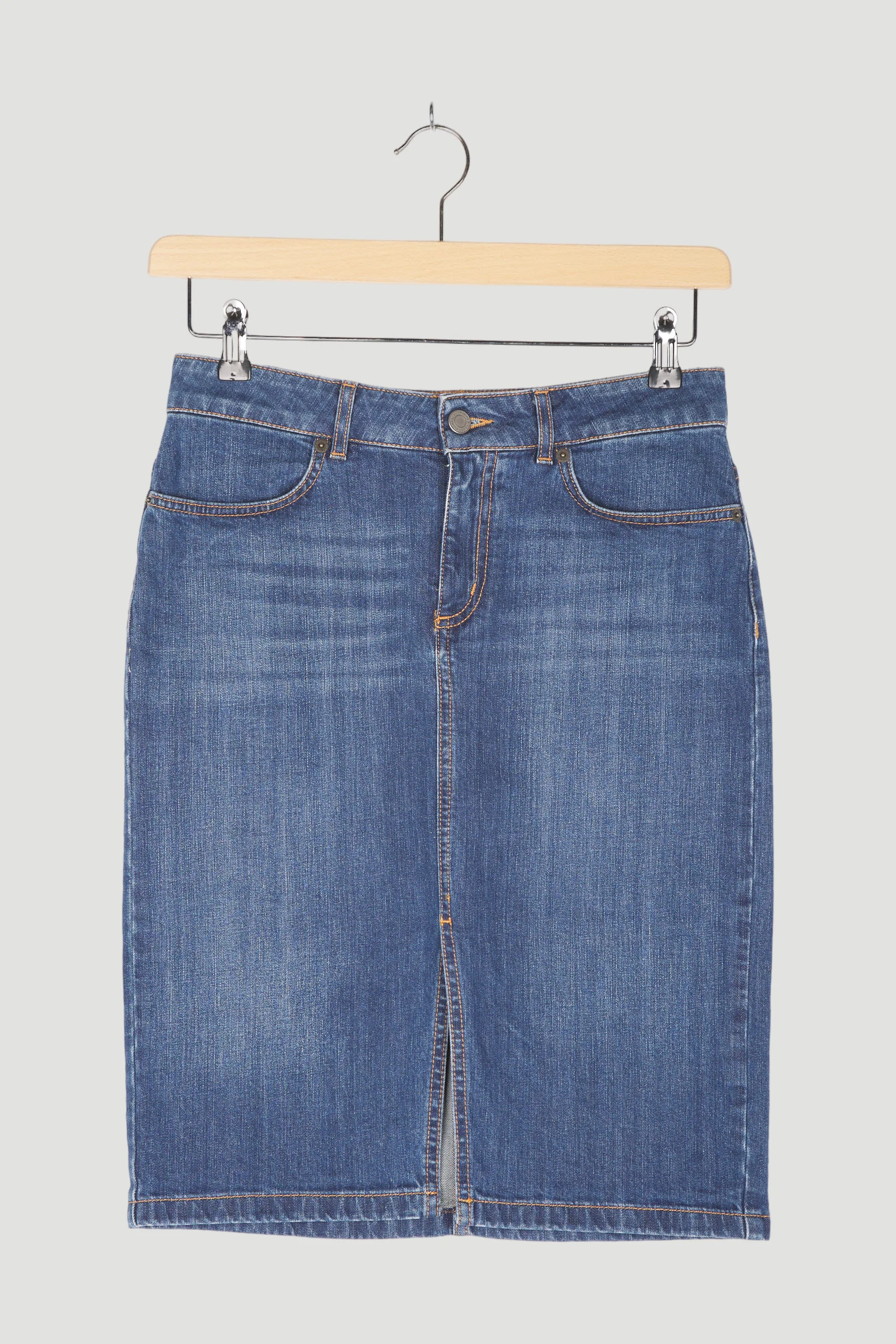 Secondhand Jeansrock aus Bio-Denim