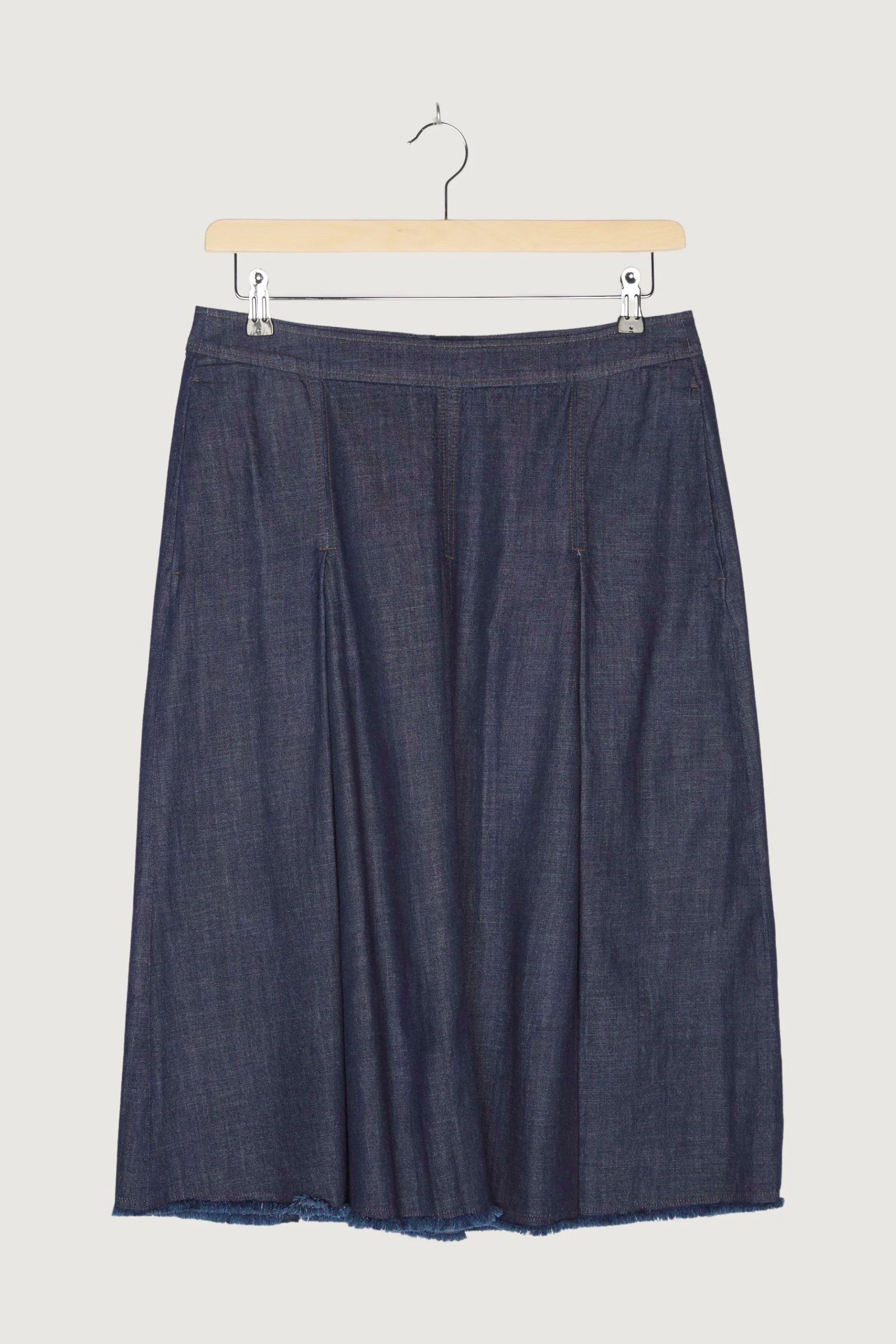 Secondhand Jeansrock aus reinem Bio-Denim