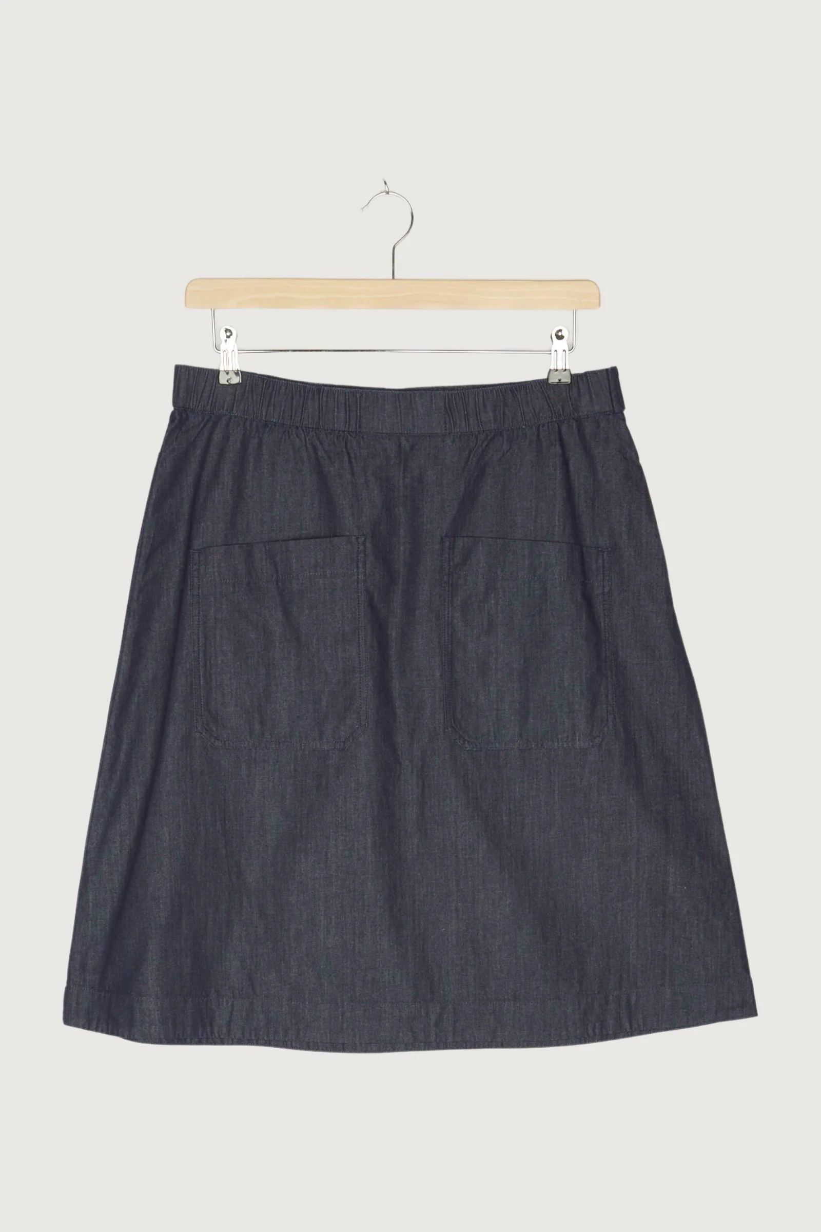 Secondhand Jeansrock aus reinem Bio-Denim