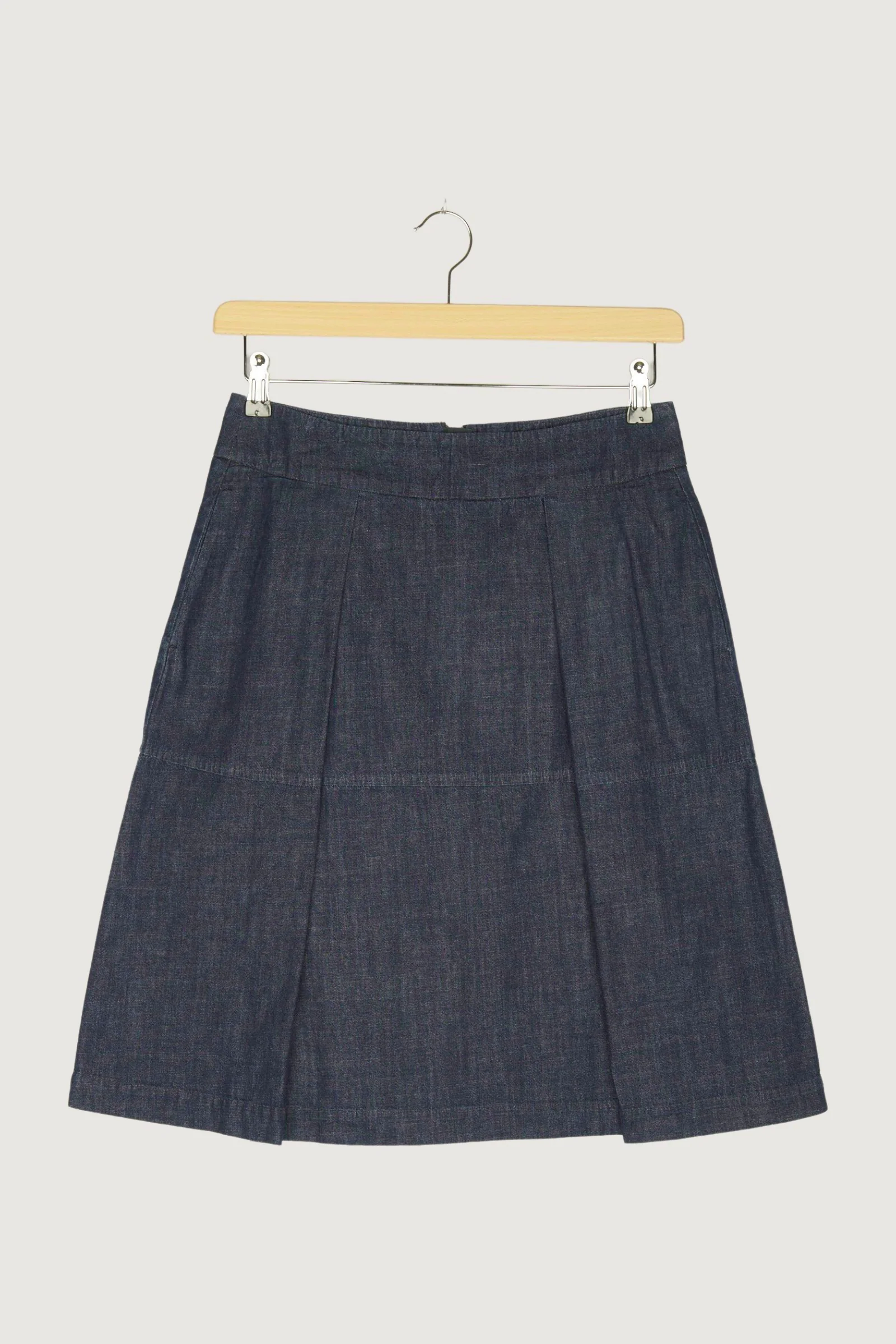 Secondhand Jeansrock aus reiner Bio-Baumwolle