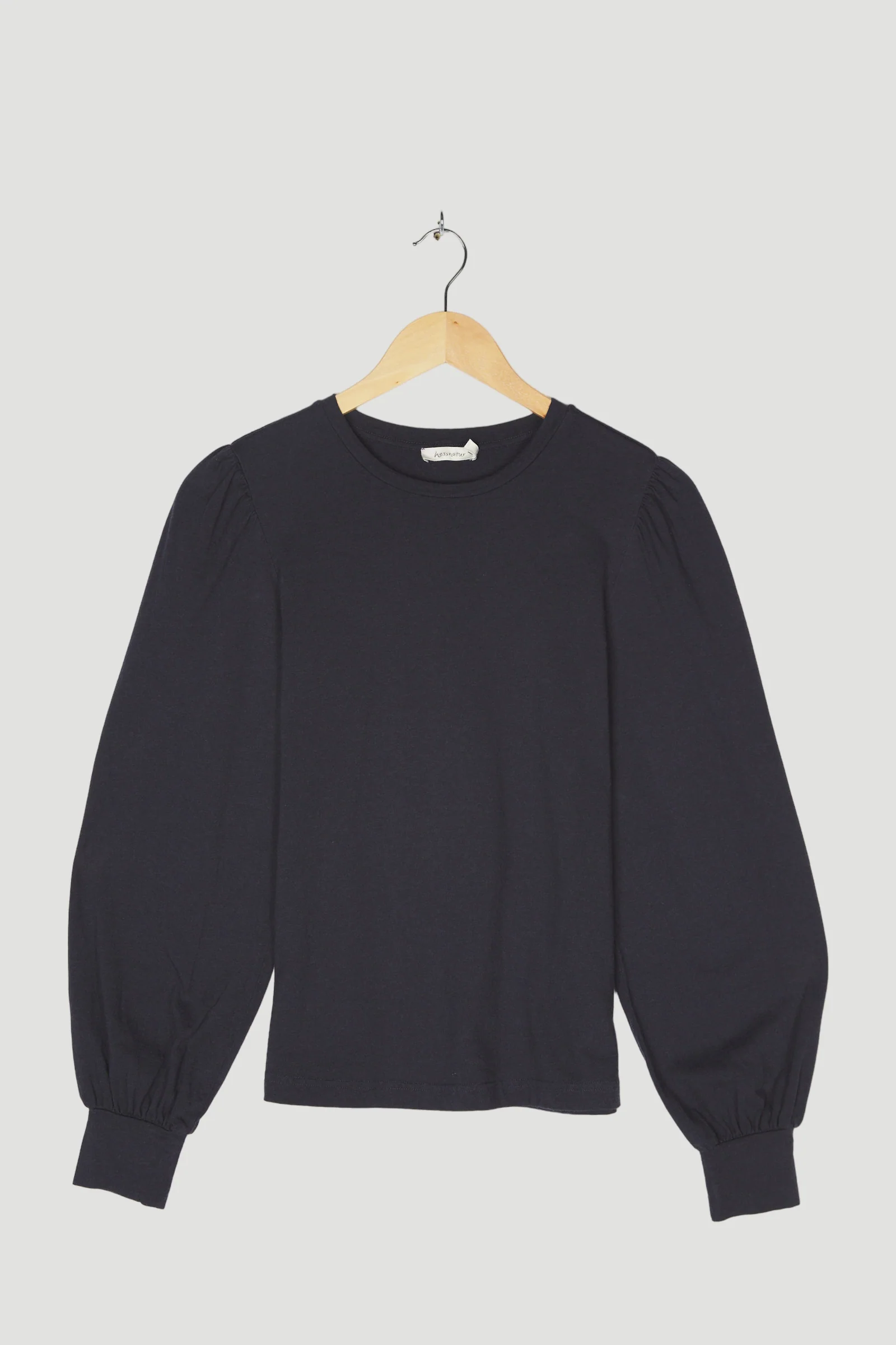 Secondhand Jersey-Bluse aus Bio-Baumwolle mit Bio-Merinowolle