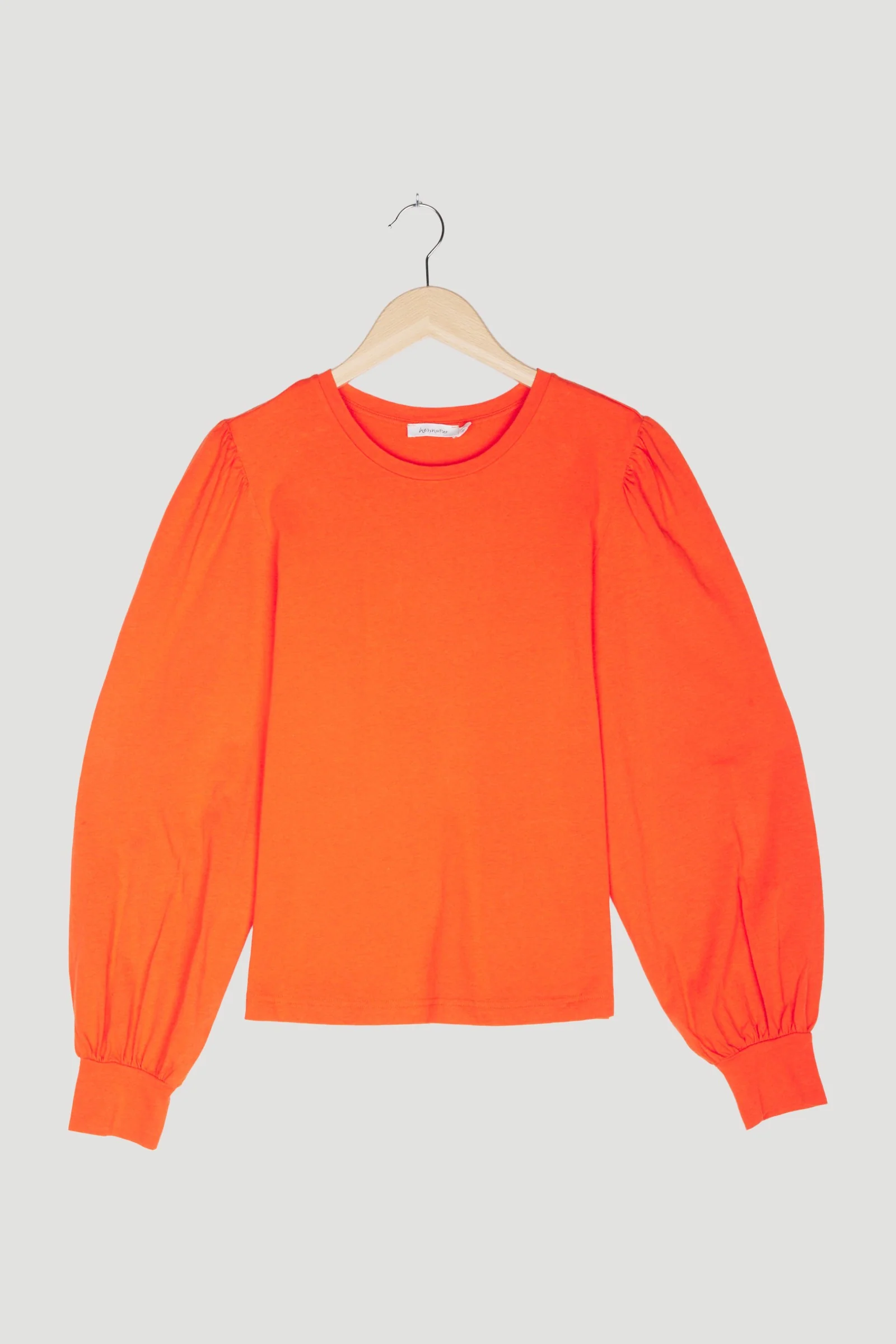 Secondhand Jersey-Bluse aus Bio-Baumwolle mit Bio-Merinowolle - Image 3