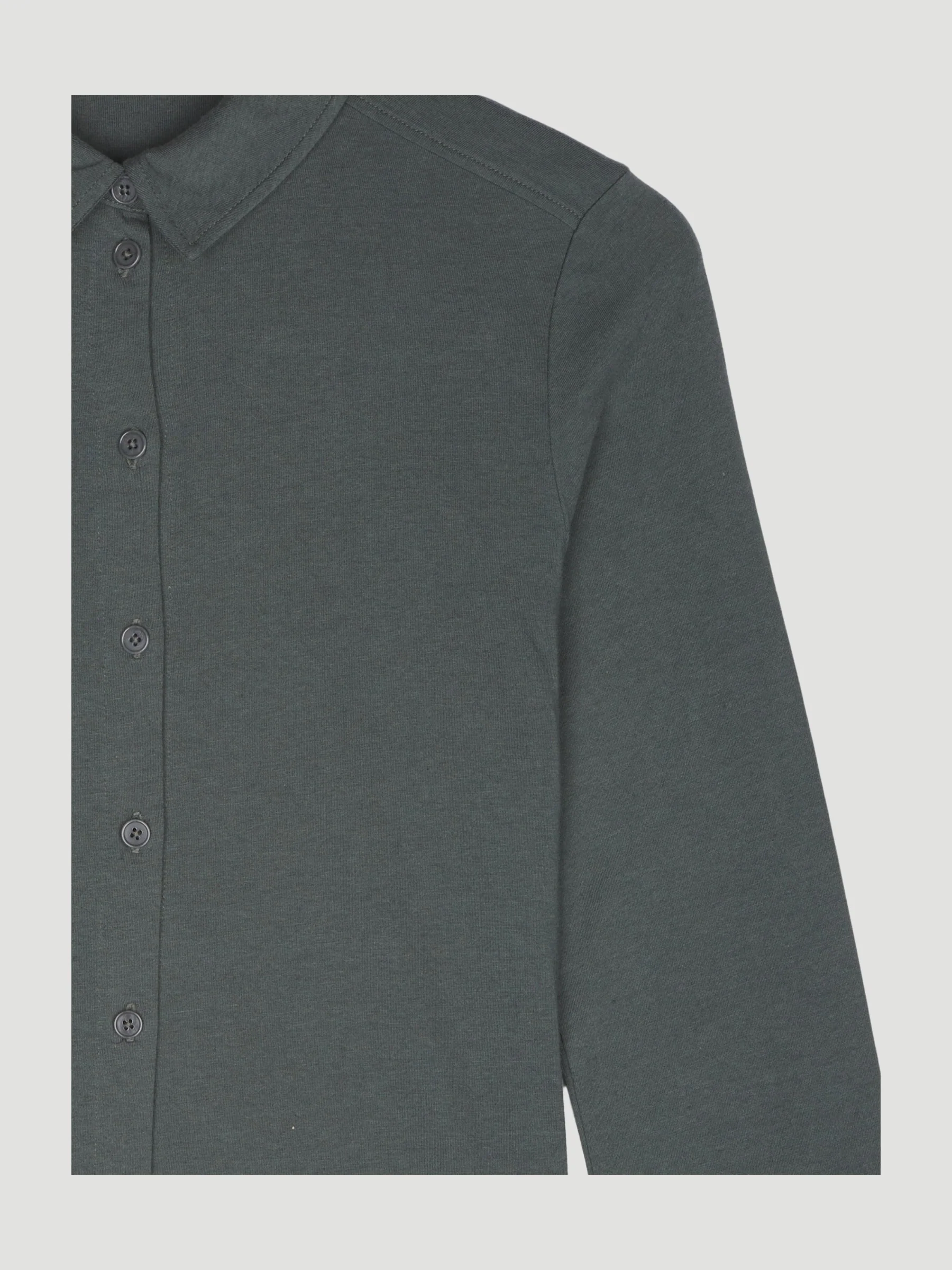 Secondhand Jersey-Bluse aus Bio-Baumwolle mit Bio-Schurwolle - Image 15