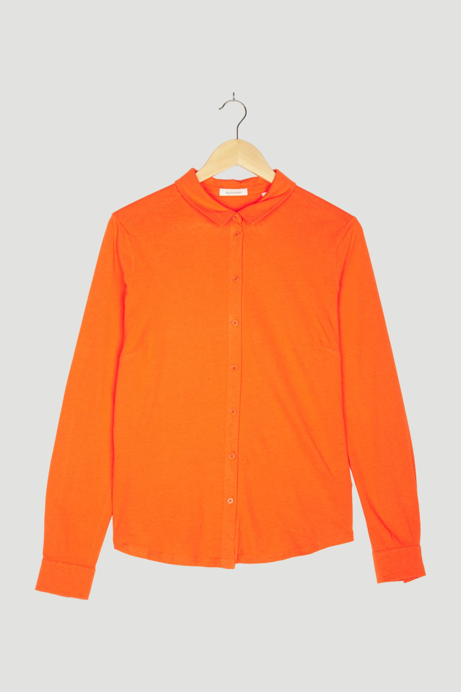 Secondhand Jersey-Bluse aus Bio-Baumwolle mit Bio-Schurwolle - Image 6