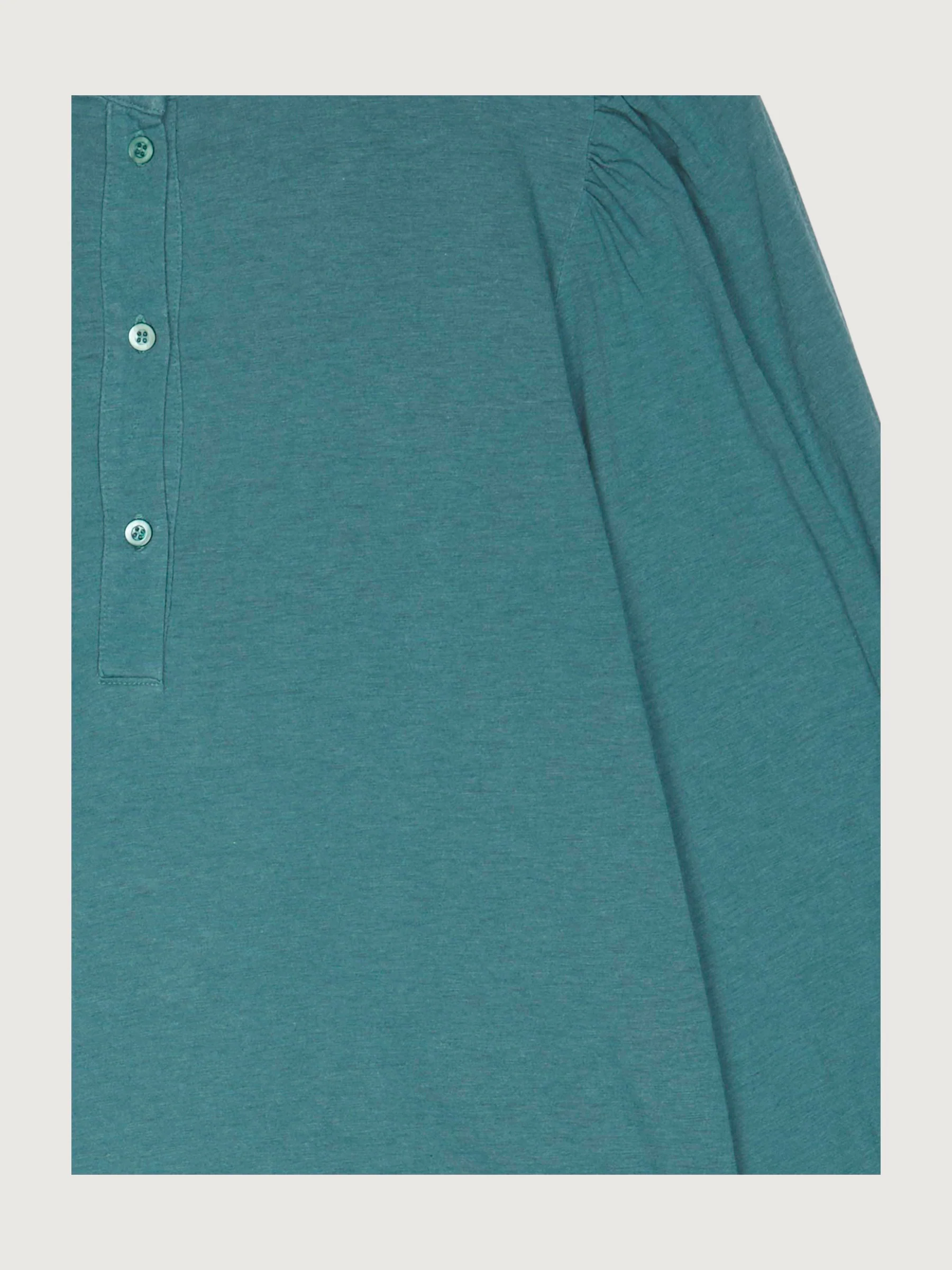 Secondhand Jersey-Bluse aus Bio-Baumwolle mit Schurwolle - Image 12