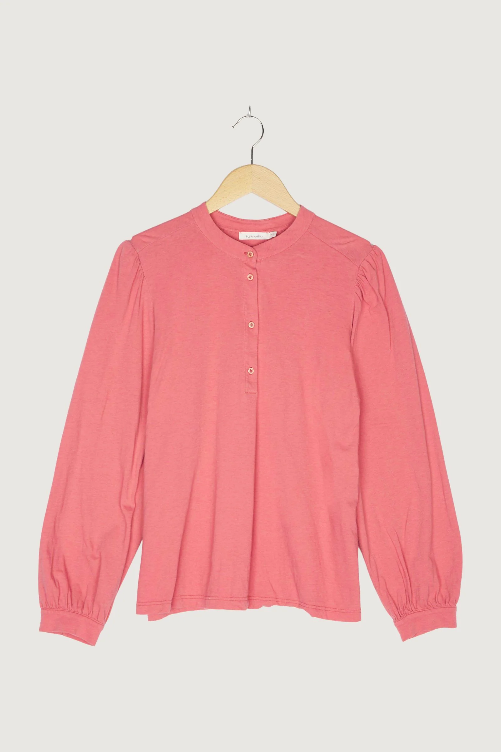 Secondhand Jersey-Bluse aus Bio-Baumwolle mit Schurwolle - Image 7