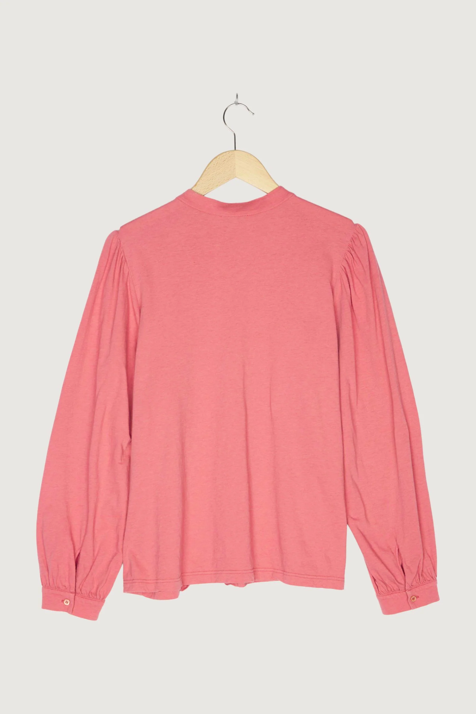 Secondhand Jersey-Bluse aus Bio-Baumwolle mit Schurwolle - Image 8