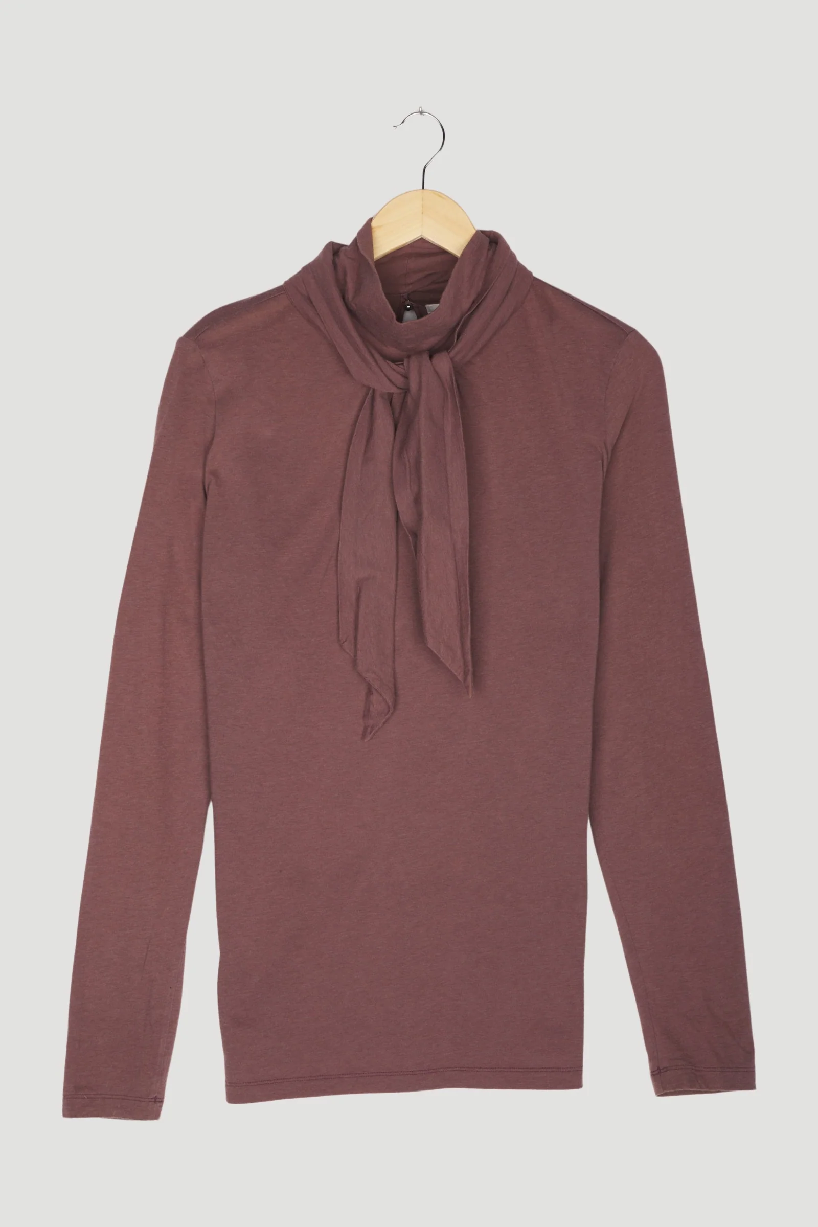 Secondhand Jersey-Bluse aus Bio-Baumwolle mit Schurwolle - Image 4
